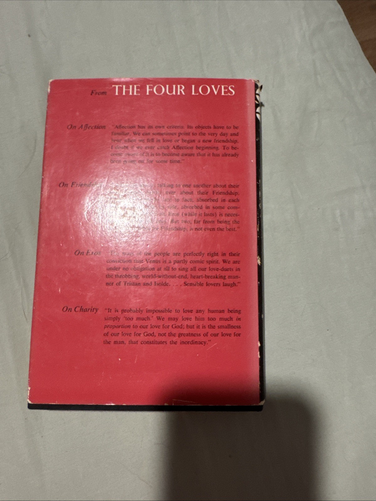 THE FOUR LOVES by C. S. Lewis 1960 First American Edition, 1st Printing
