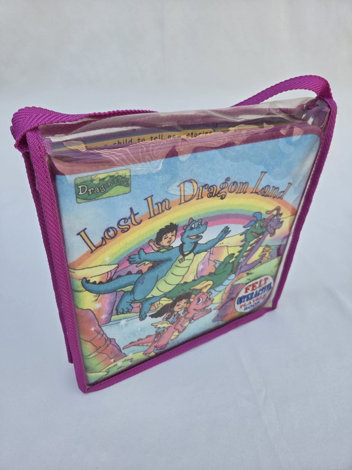 VTG 2002 SoftPlay Dragon Tales Lost In Dragon Land Felt Play Set Book PBS Kids