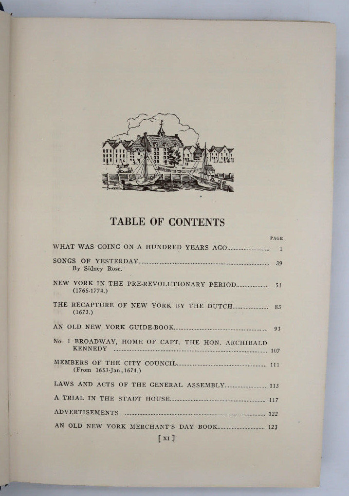 1925 Valentine’s Manual Of Old New York Hard Cover Illustrated 392 pages