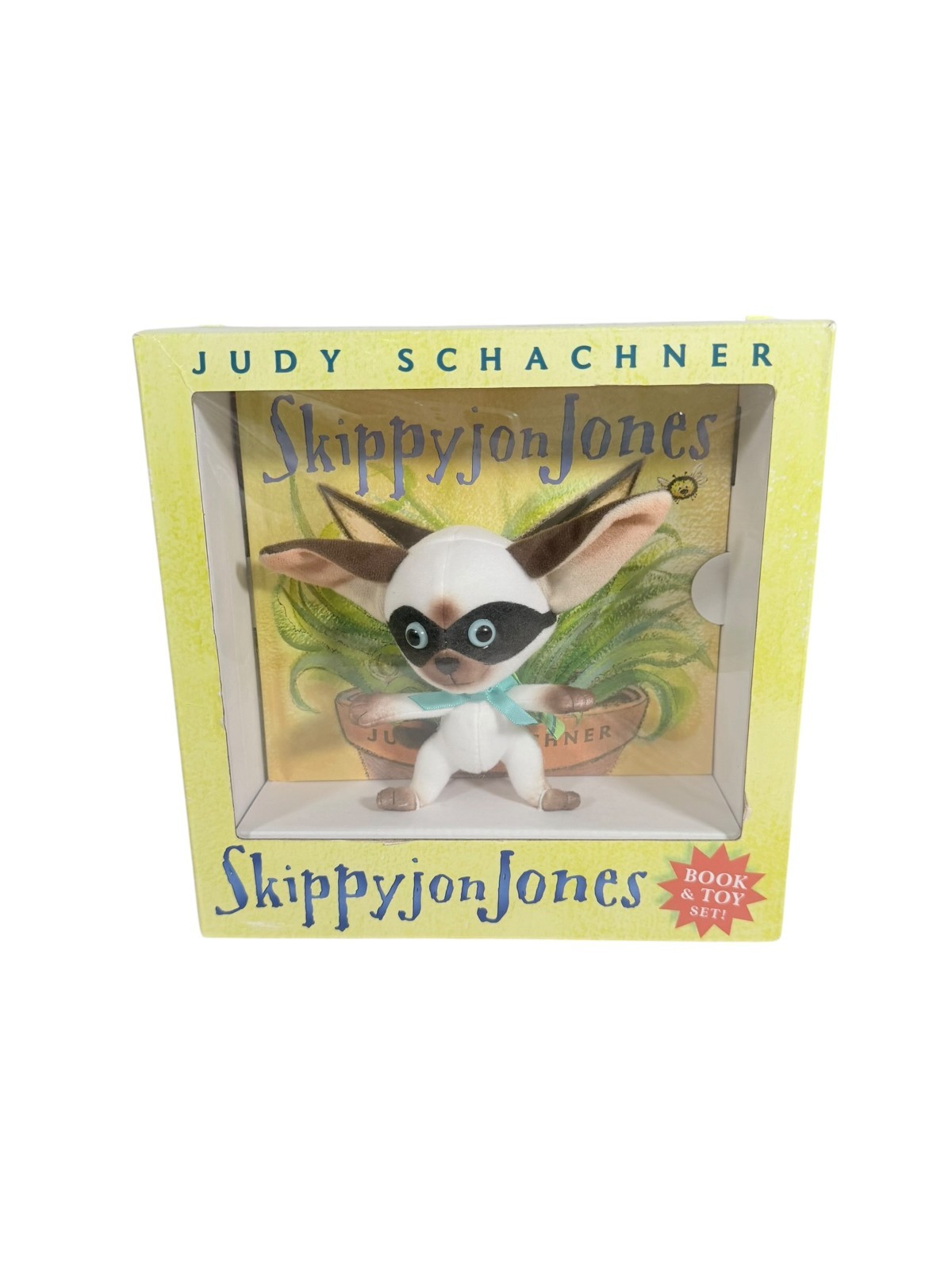 Skippyjon Jones Book & Plush Toy Set Judy Schachner New in Box Dutton Children’s