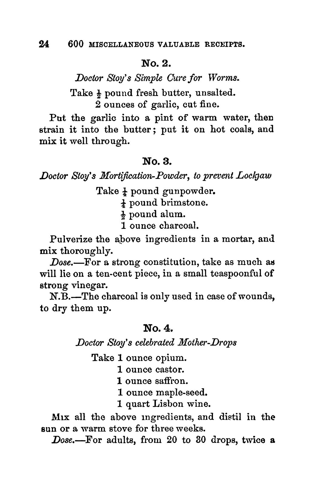 1867 Six Hundred Receipts Worth Their Weight In Gold 307 Pages