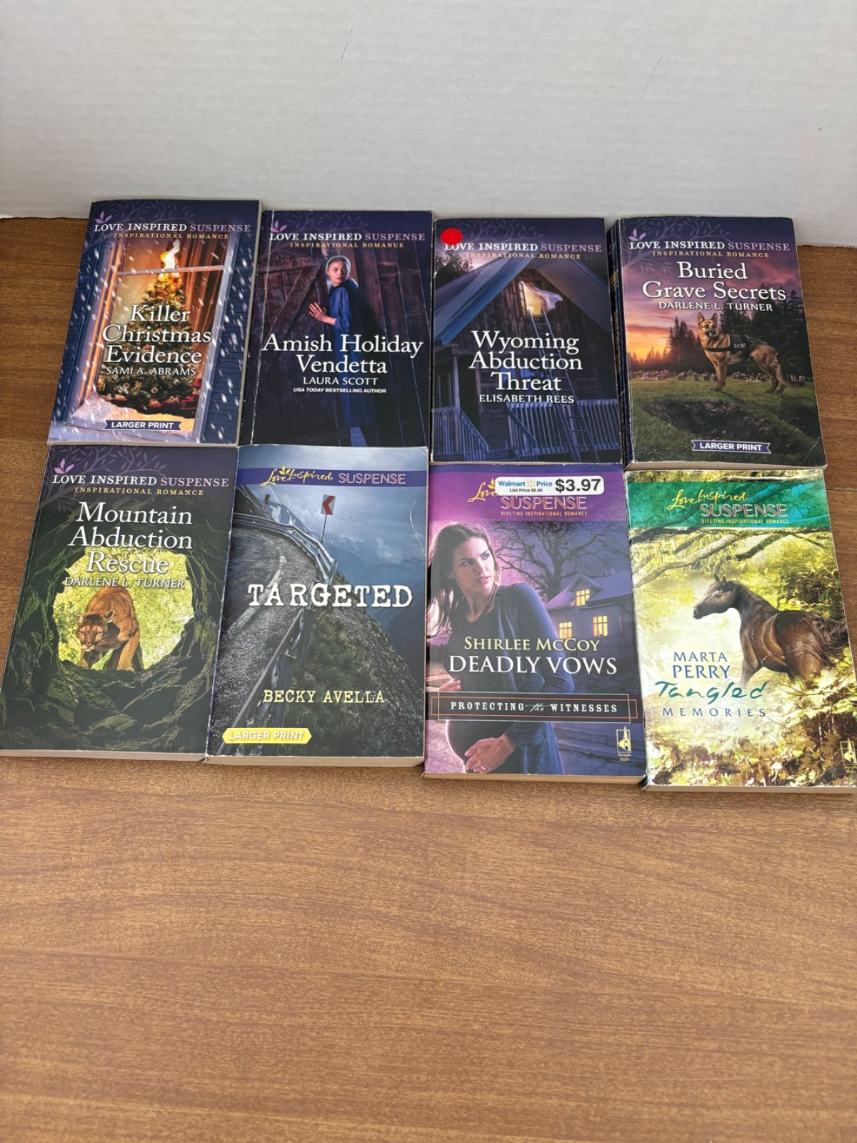 Love Inspired Suspense Lot of 8 Paperbacks (See photos for titles)