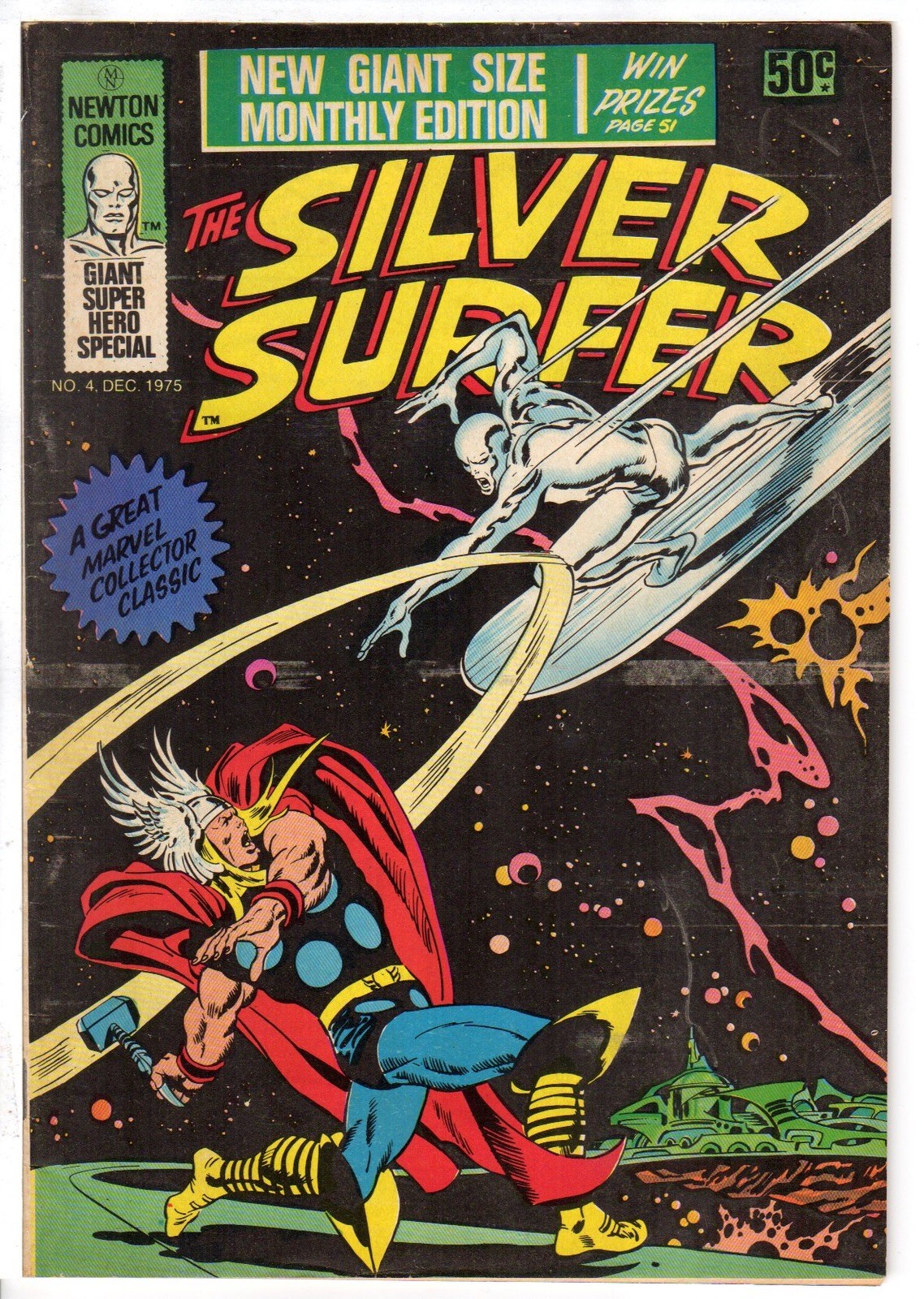 SILVER SURFER #4 1975 Includes Poster NEWTON / MARVEL Aust reprint