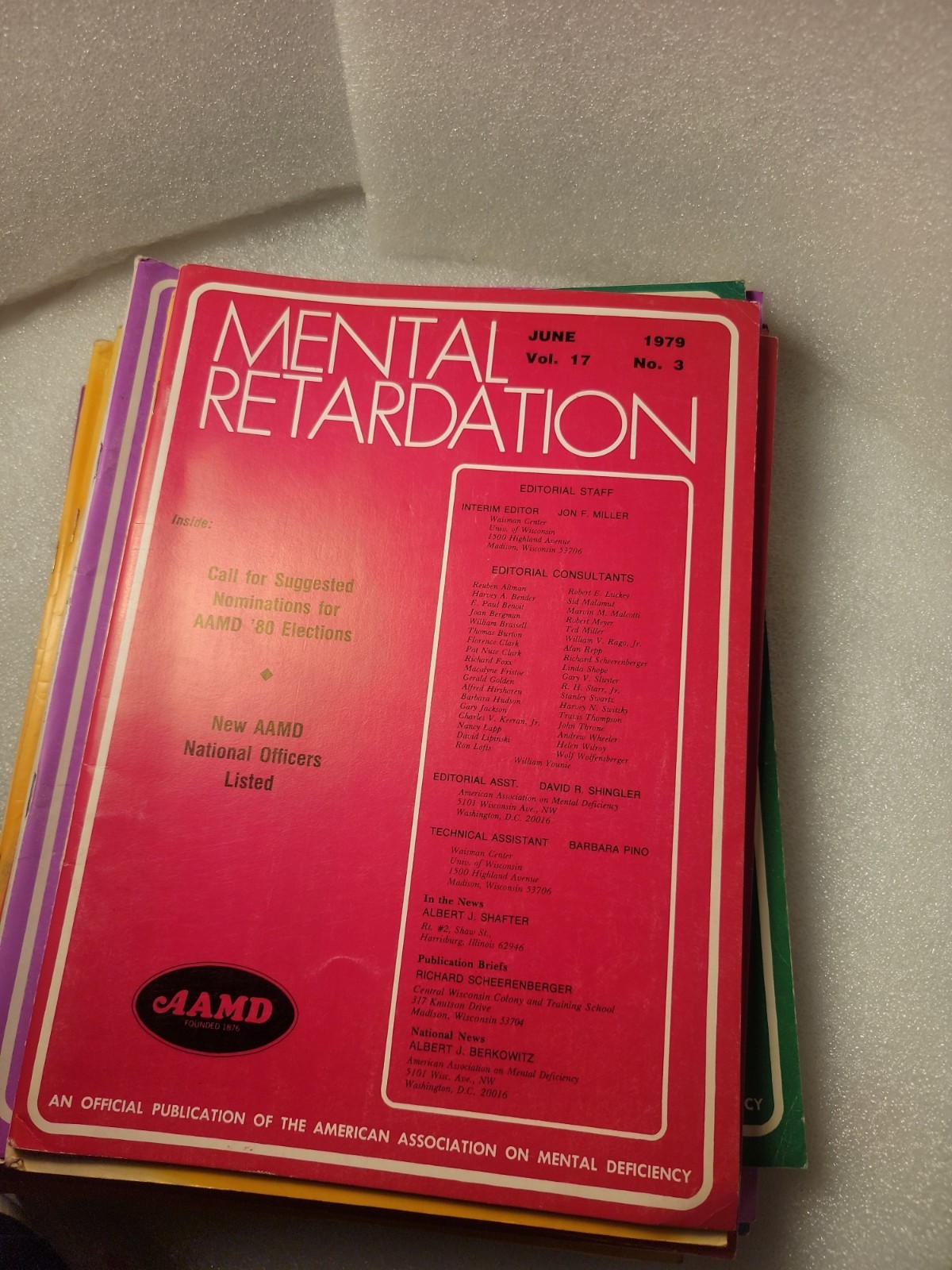 12pcs LOT! RARE FIND! Mental Retardation AAMD Magazines Publications