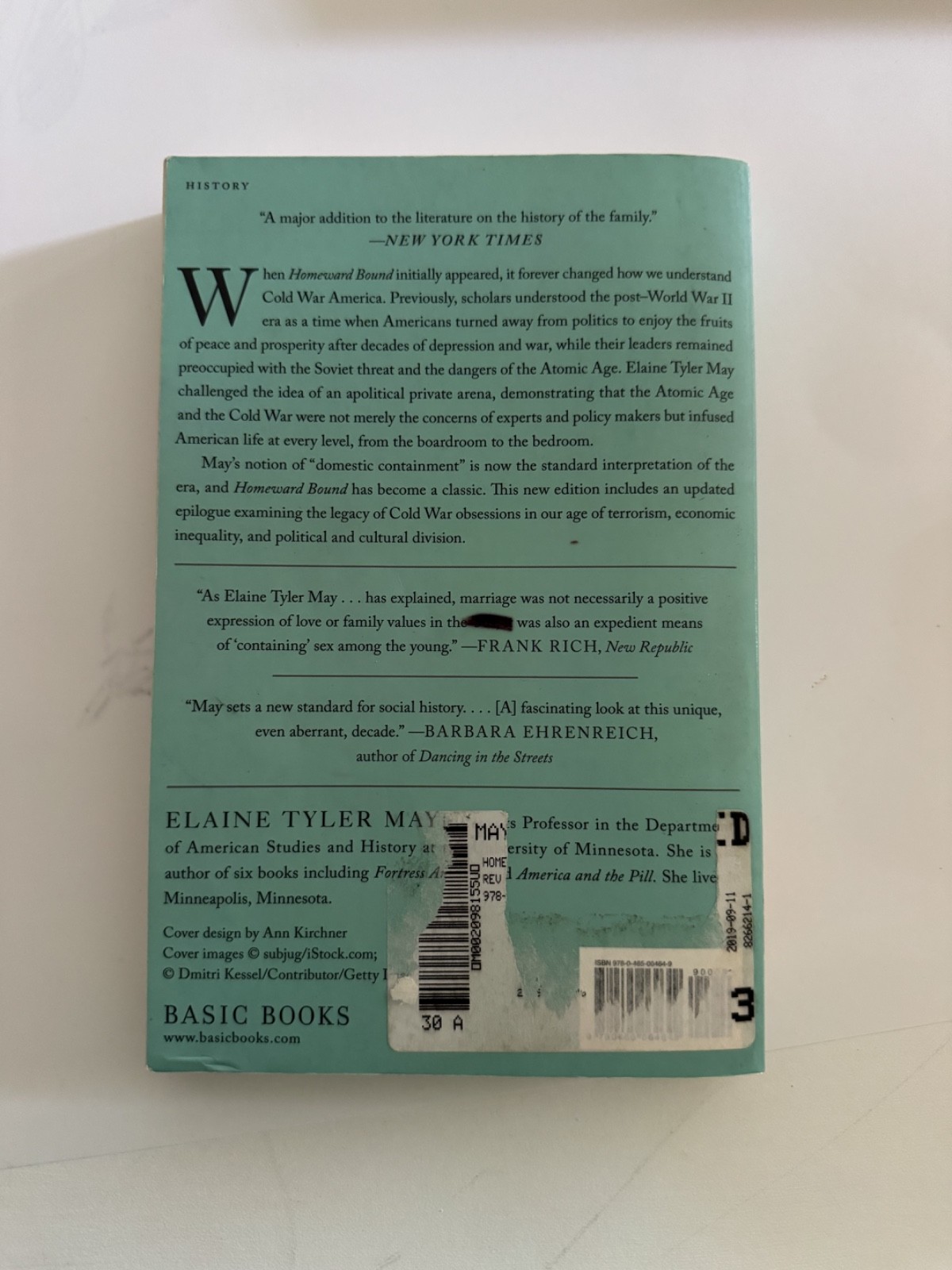 Homeward Bound by Elaine Tyler May Paperback Book Used