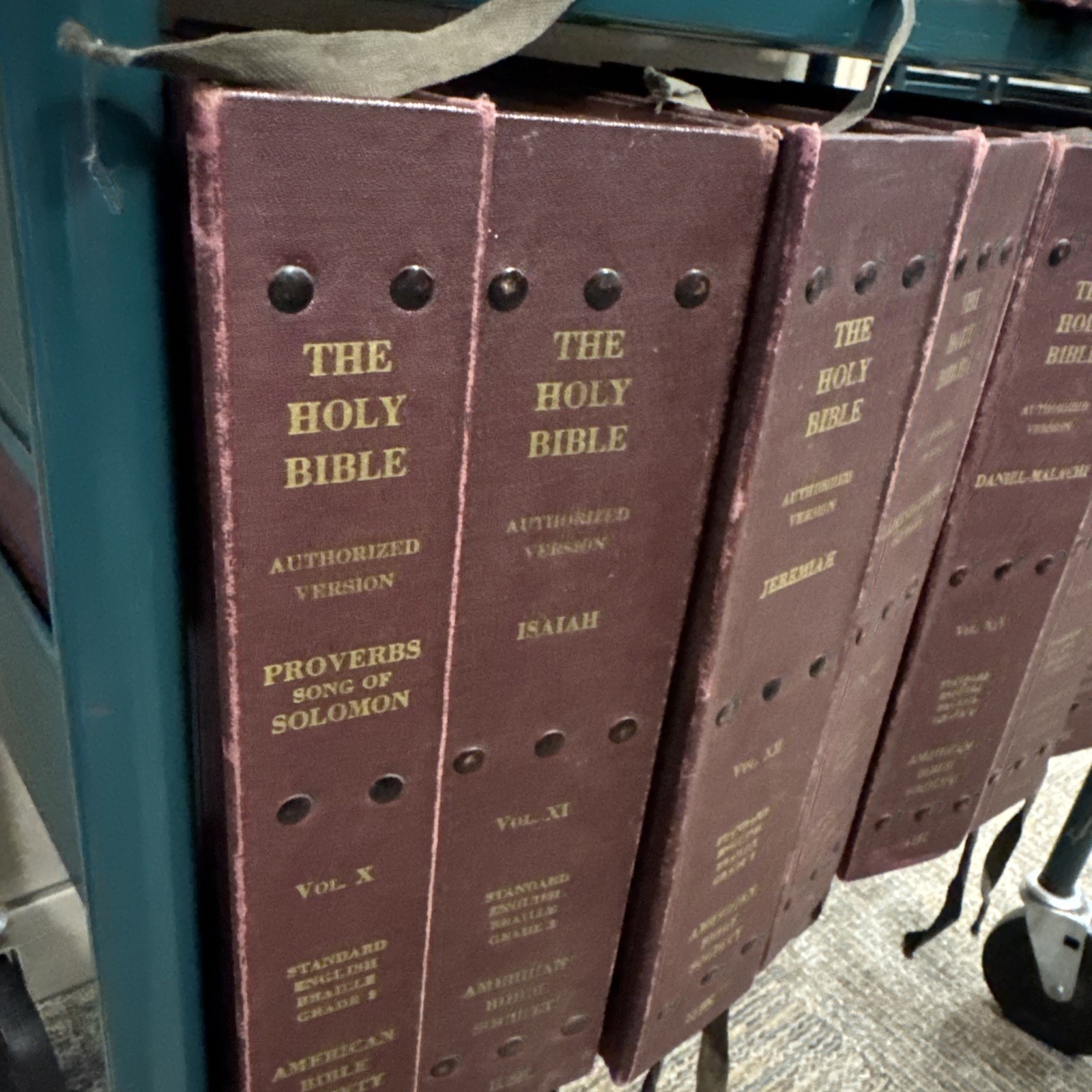 King James Version Braille Bible Complete Set 1-18 Standard English Braille