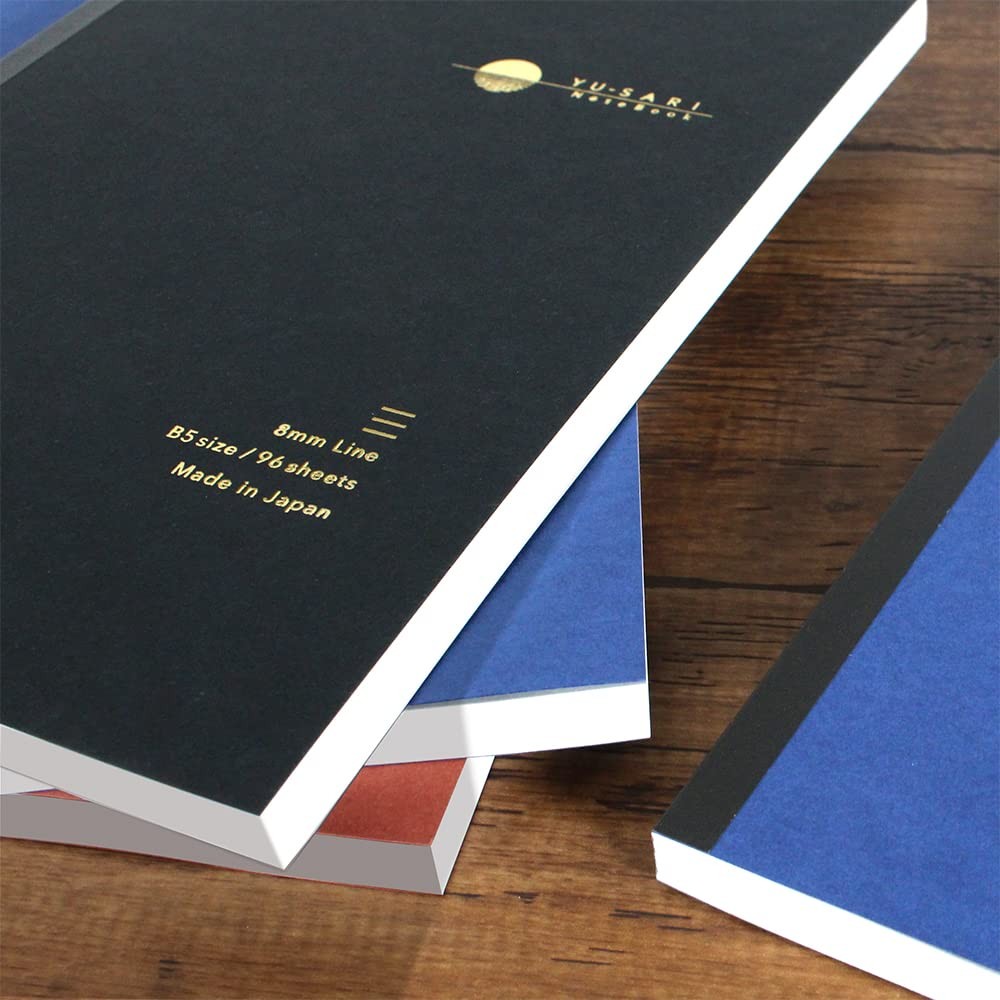 Nakabayashi YU-SARI NYN-B501-SB Fountain Pen Notebook, B5/Square 0.2 inch (5 …