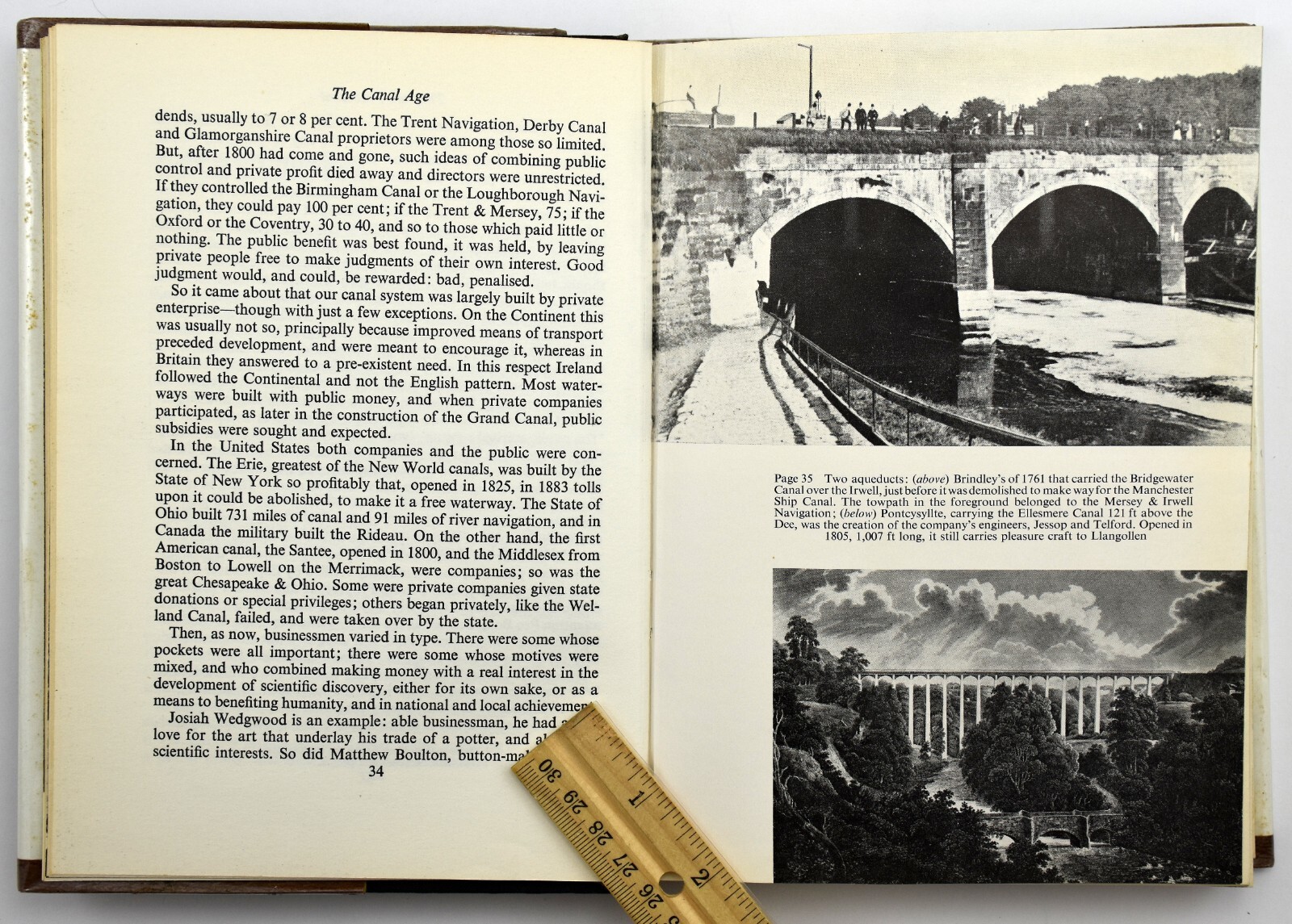 The Canal Age by Charles Hadfield – HC/DJ 1969 Ex-Library Hepburn Library
