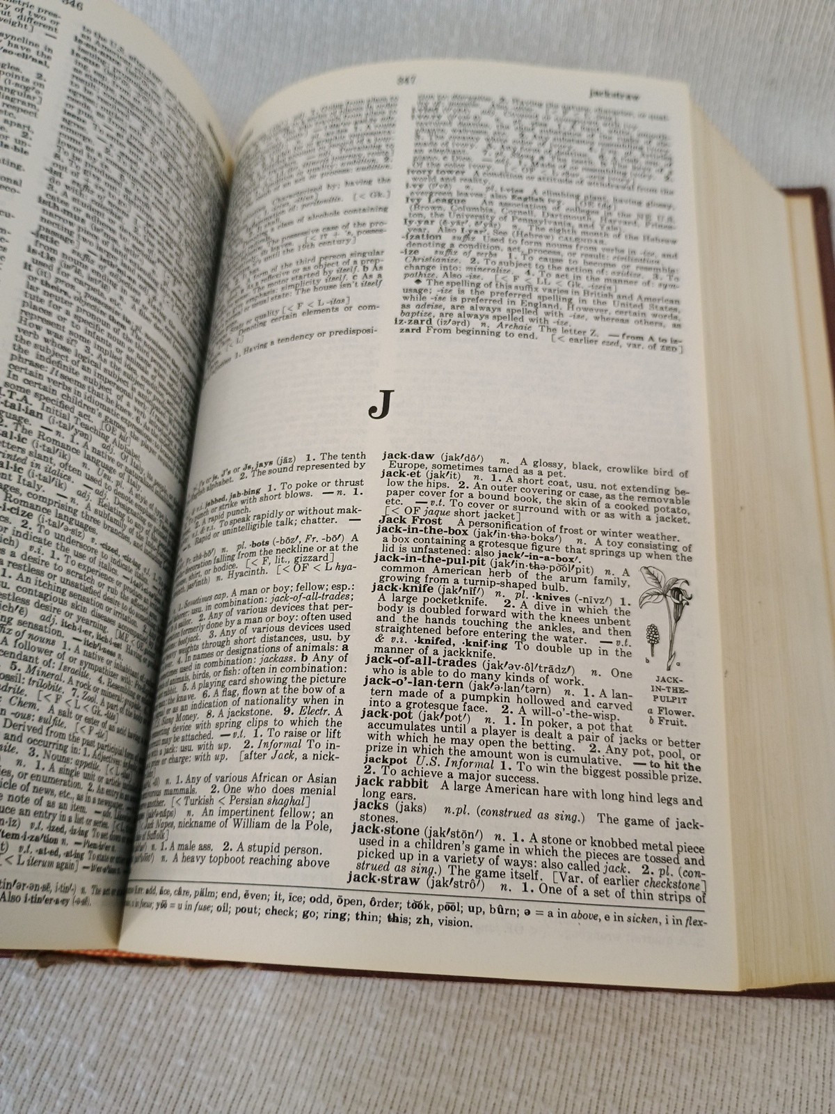 Funk & Wagnalls Standard Desk Dictionary 1974 Hardcover 880 Pages