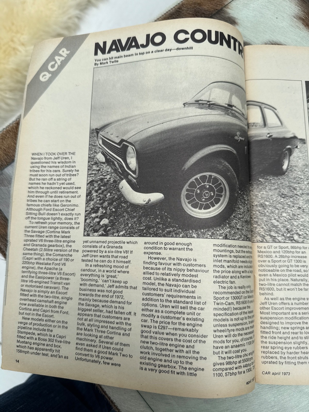 CAR Magazine April 1973, Excalibur, Audi 80, porsche Tapiro, Excalibur