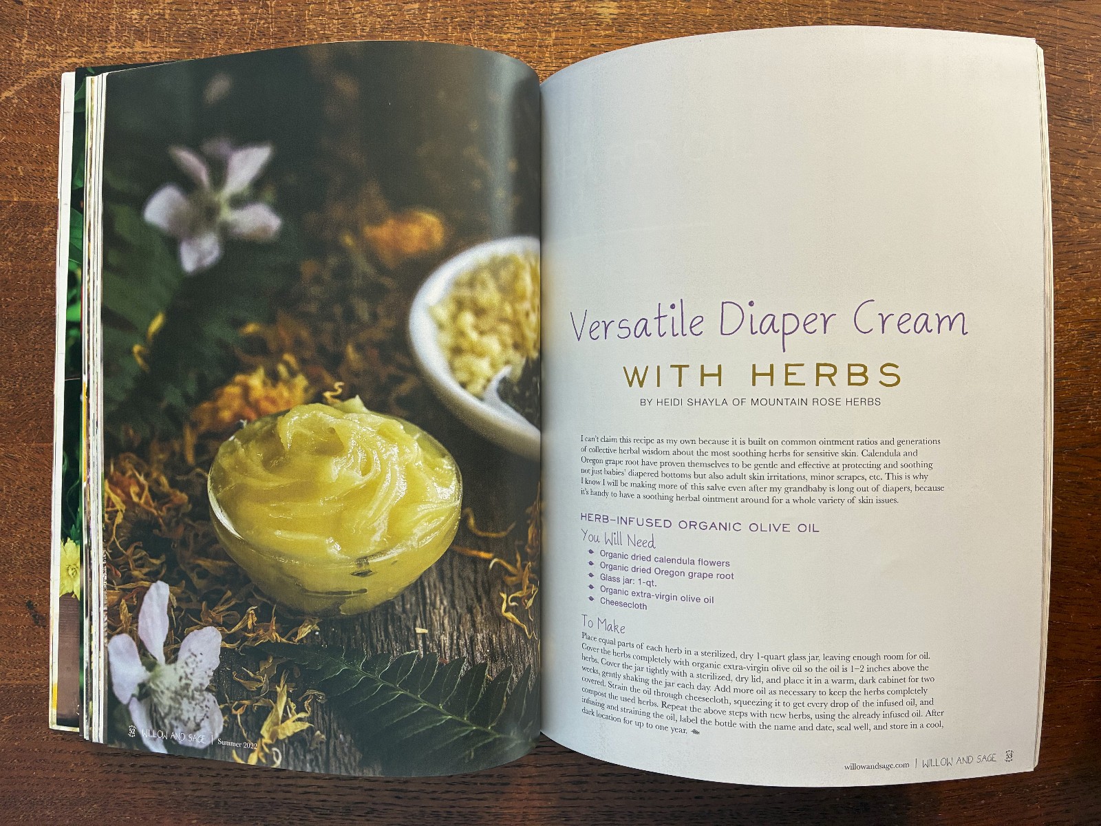 Willow And Sage – Volume 9 Issue 1 May/Jun/Jul 2022 – Homemade Bath & Body VG+