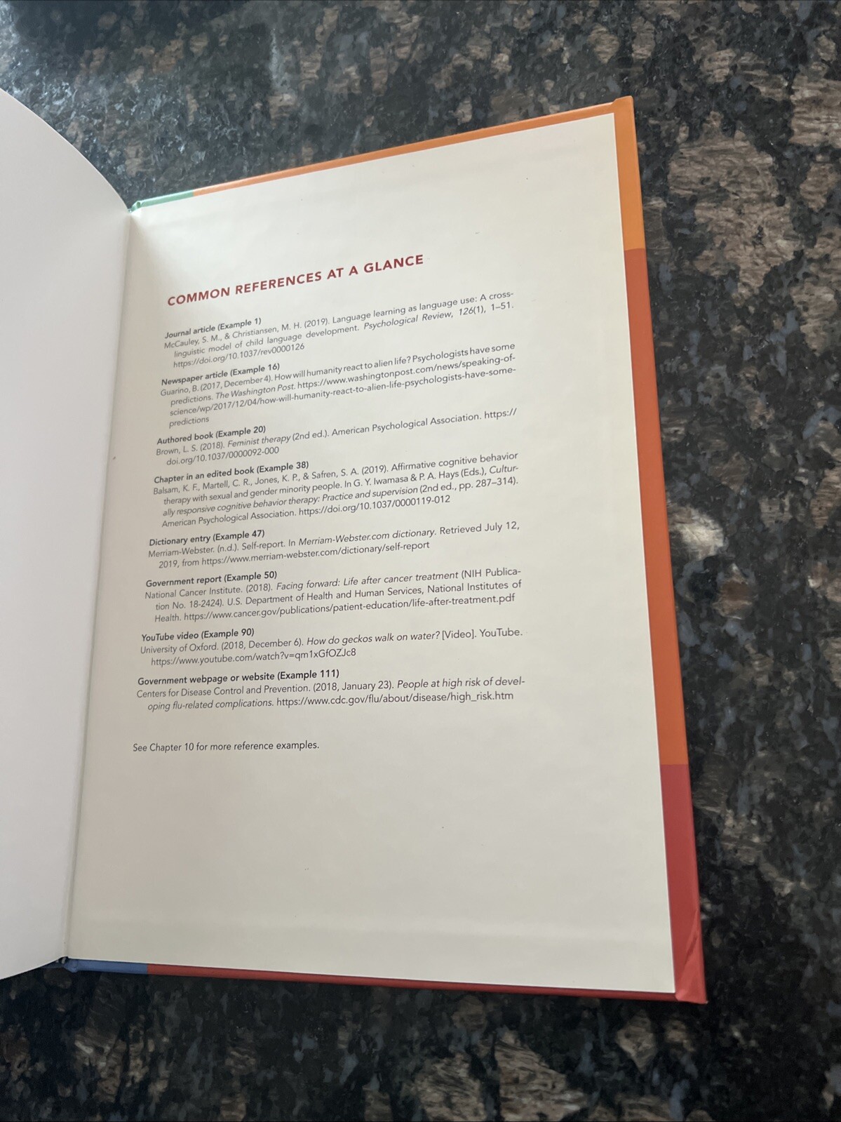Publication Manual OFFICIAL 7th Edition of the American Psychological HB Book