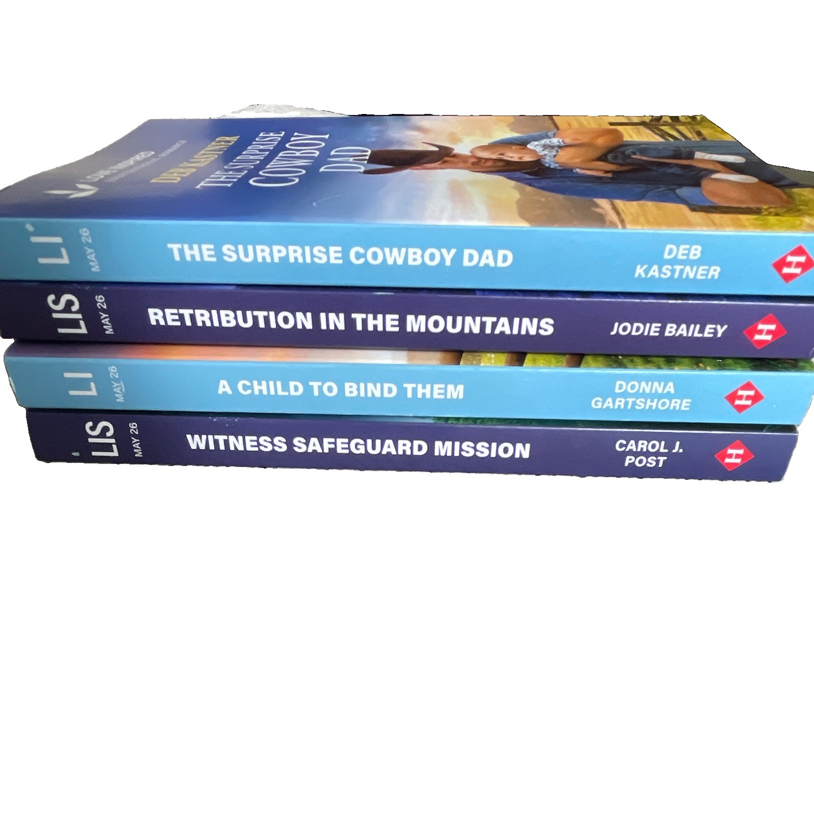 Love Inspired Suspense Lot 4 Paperback Romance/Suspense: Retribution, Cowboy