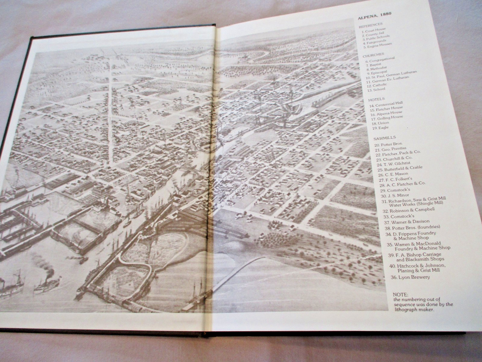 HOME WAS ALPENA Bicentennial History JOHN WESLEY LAW North Michigan Photos 1975