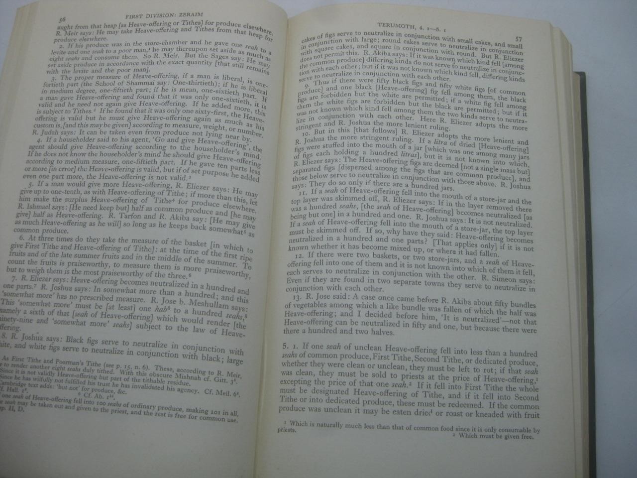 The Mishnah, Translated from the Hebrew COMPLETE in ENGLISH by Danby