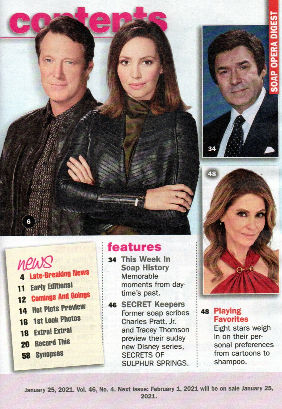 SOAP OPERA DIGEST January 25 2021 Days of Our Lives Jacqueline MacInnes Wood