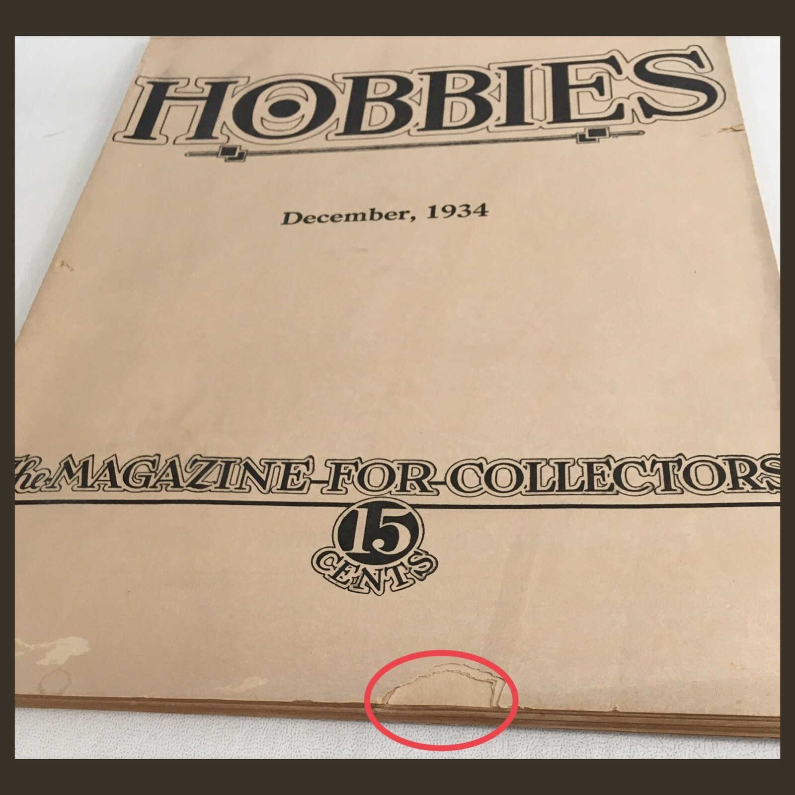 HOBBIES Magazine For Collectors – December 1934 Edition – 130 Pgs