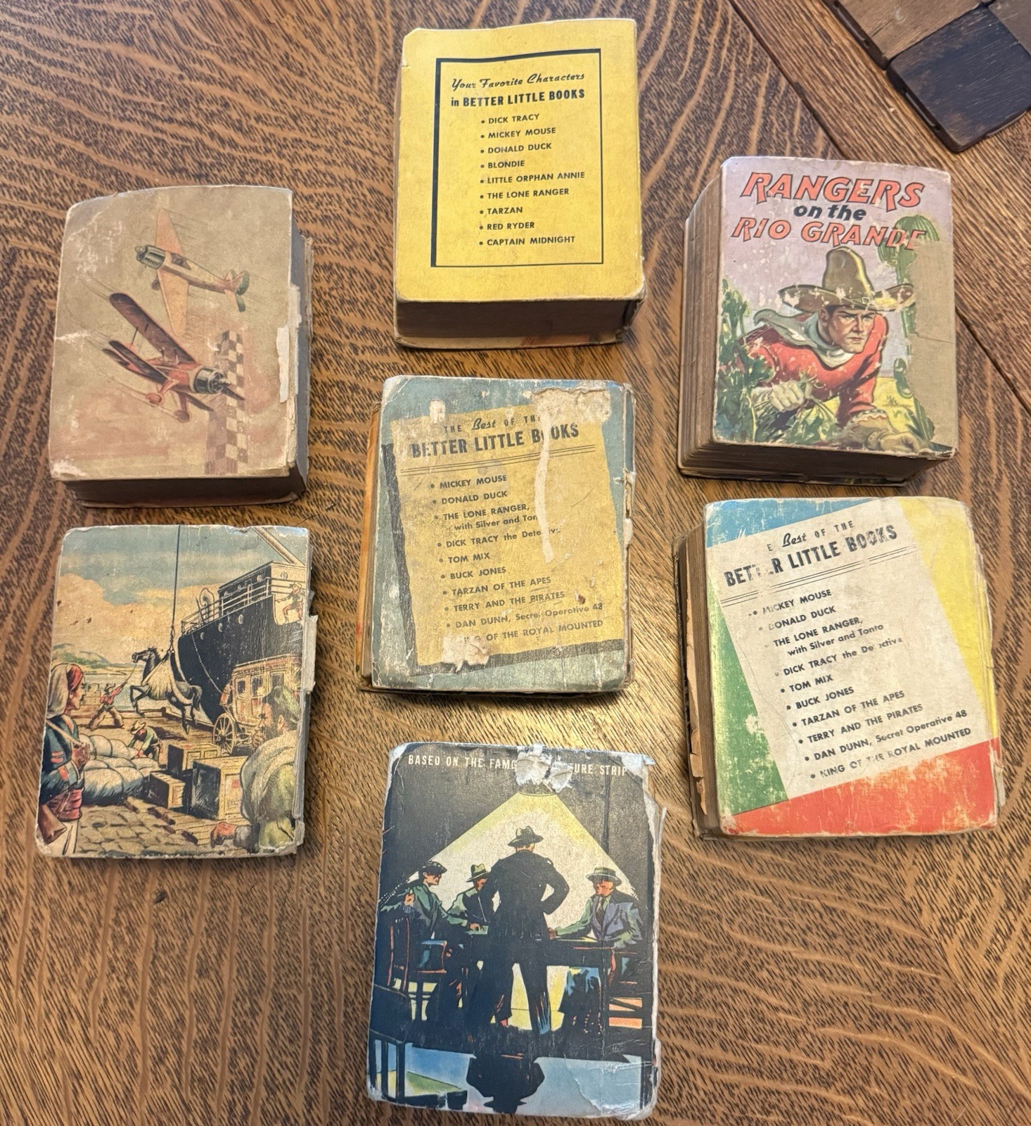 MIXED Lot Of 7 vintage 1930’s-1940’s WHITMAN Big Little Books (as-is)