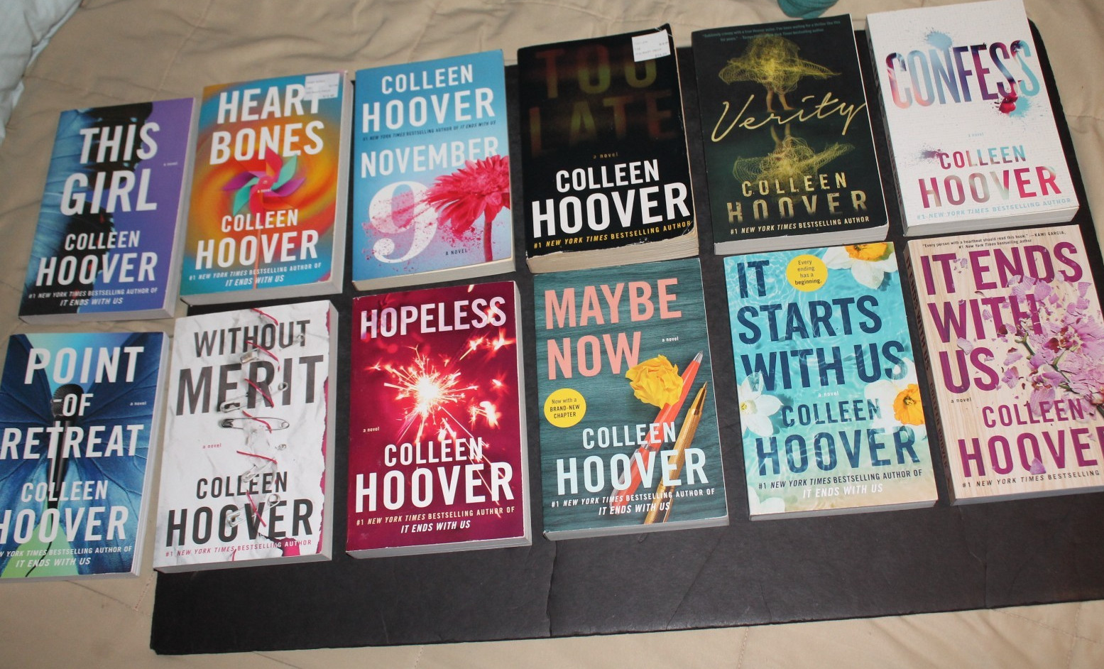 Lot of 12 Trade Paperbacks by Colleen Hoover