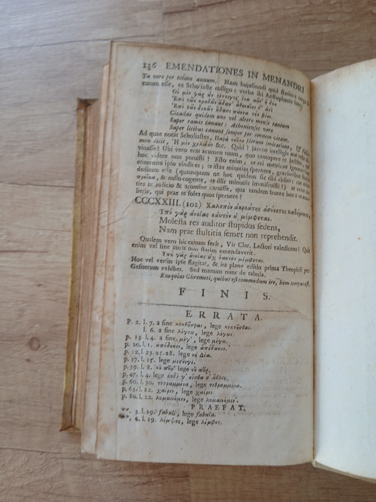 1711 RARE FIRST EDITION – Richard Bentley Philargyrii Cantabrigiensis: Emendat
