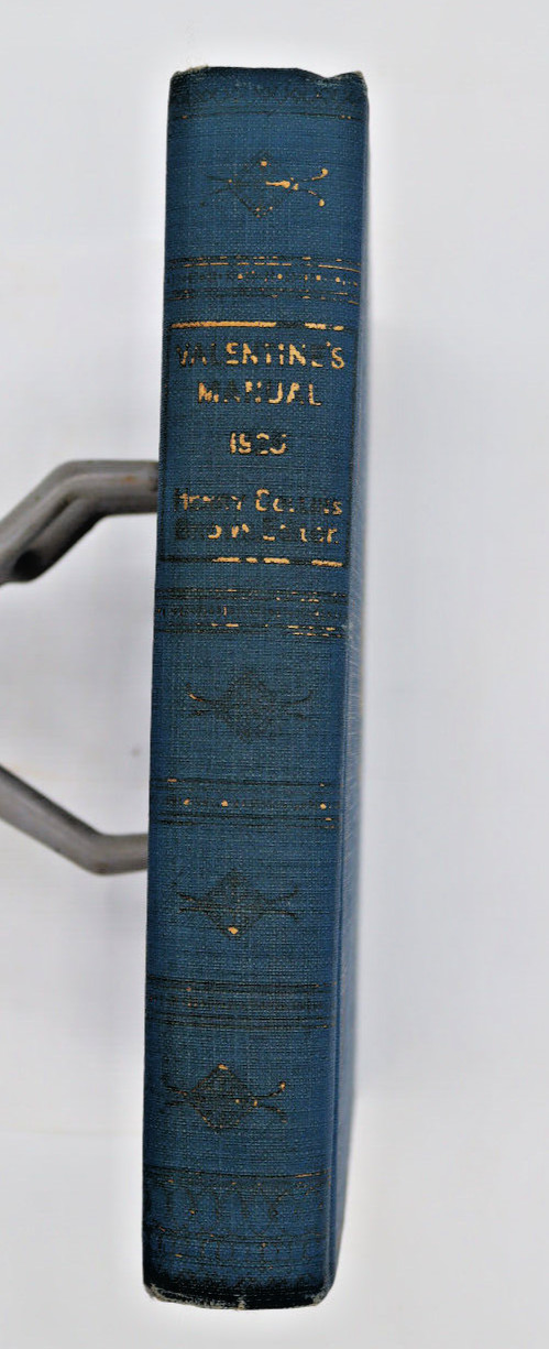 1925 Valentine’s Manual Of Old New York Hard Cover Illustrated 392 pages