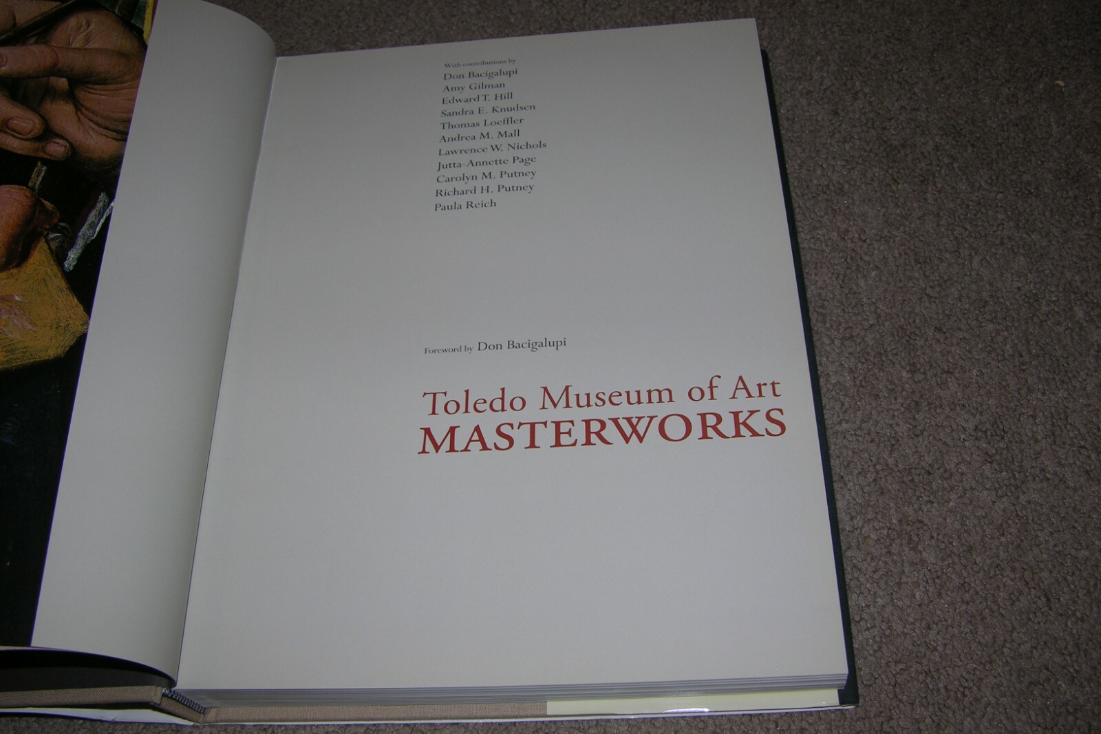 Toledo Museum of Art Masterworks hc/dj, 1st Edition, 209, 359 pages