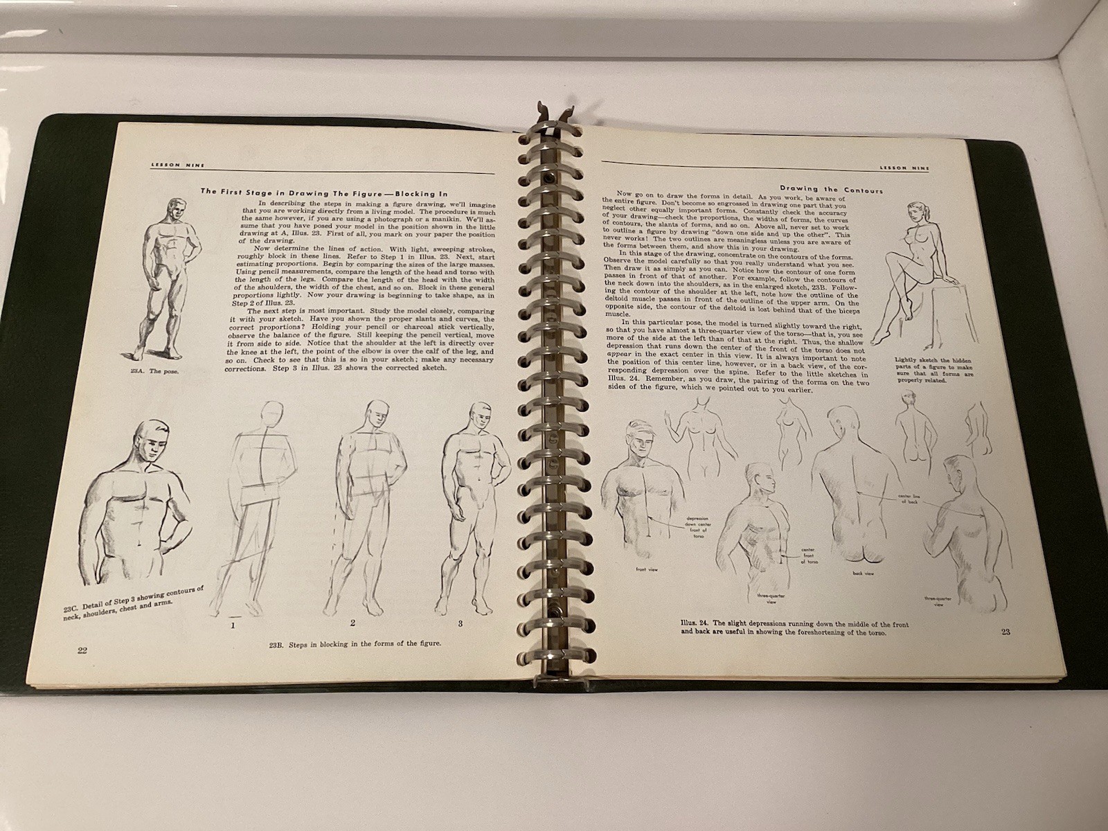 Washington School Art Blinder Lessons *1961 & 1958 Books Set College Classes Set