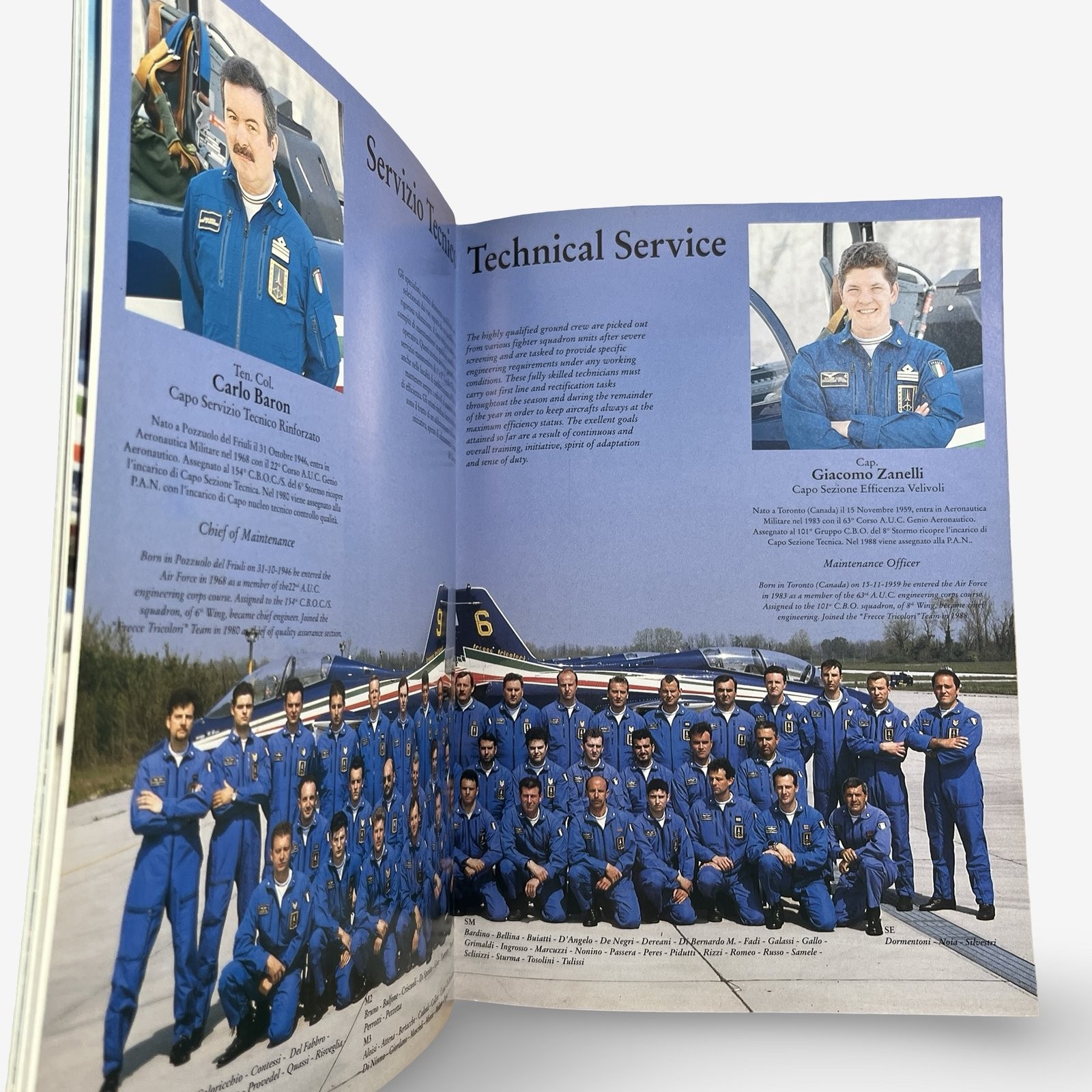 Frecce Tricolori 1996 Illustrated Brochure Pamphlet Aeronautica Militare