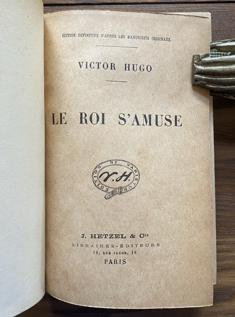 Victor Hugo Hetzel Paris French Editions Lot of 5 Volumes 19th Century HC