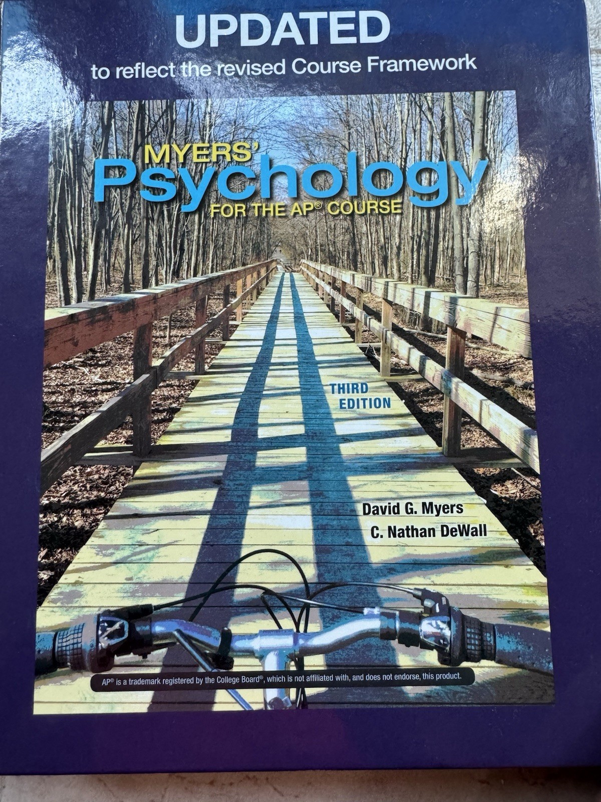 Updated Myers’ Psychology for the AP Course third edition, 2021