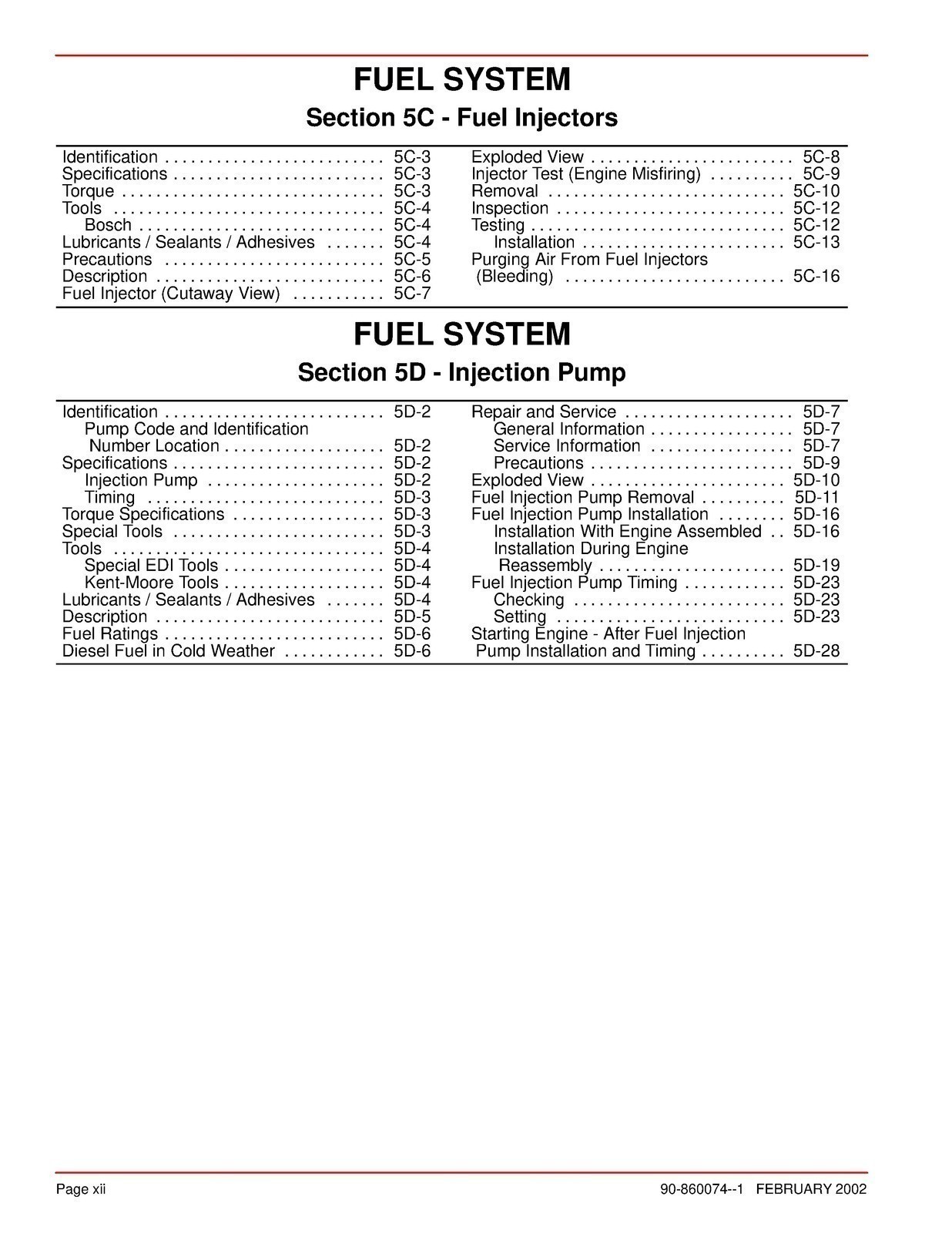 Mercury Mercruiser #22 Service Manual In-Line Diesel D2.8L D4.2L D-Tronic COVERE