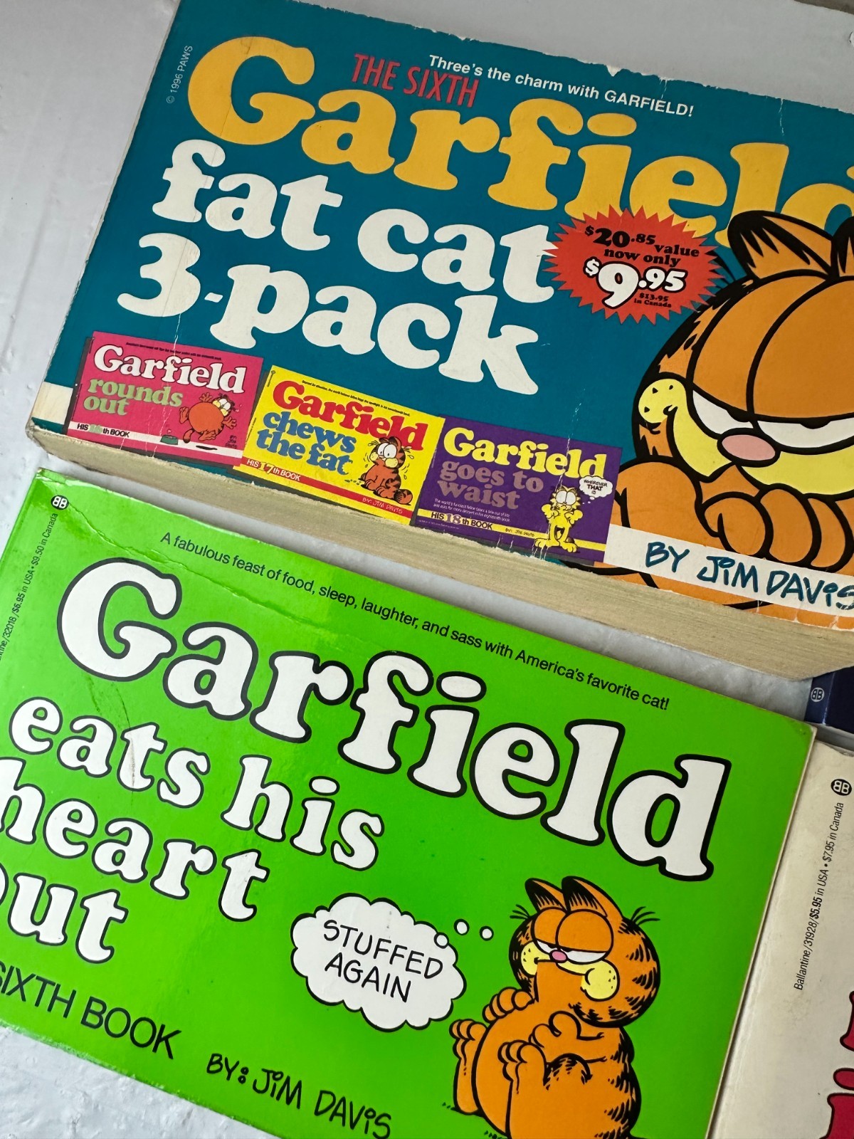 Vtg 1980s Garfield Universe Comic Strip Books Lot of 6 Paperback by Jim Davis