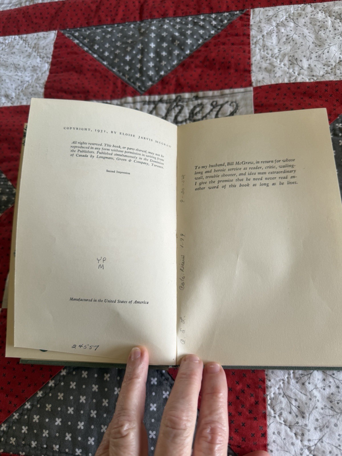 Crown Fire, Eloise Jarvis McGraw, 1951 Hardcover Vintage Children’s Book