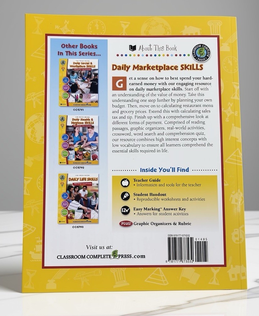 Daily Marketplace Skills Workbook Grades 6–12 – Life Skills Series CCP5532