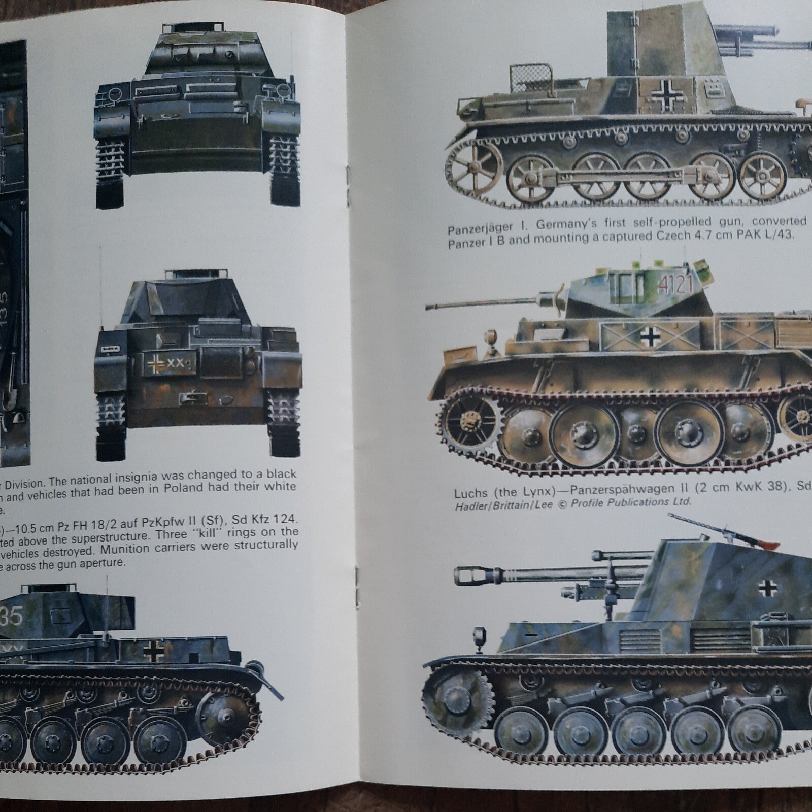 Profile AFV Weapons 15 Panzerkampfwagen 1 & 2 Paperback Book Major-General NW