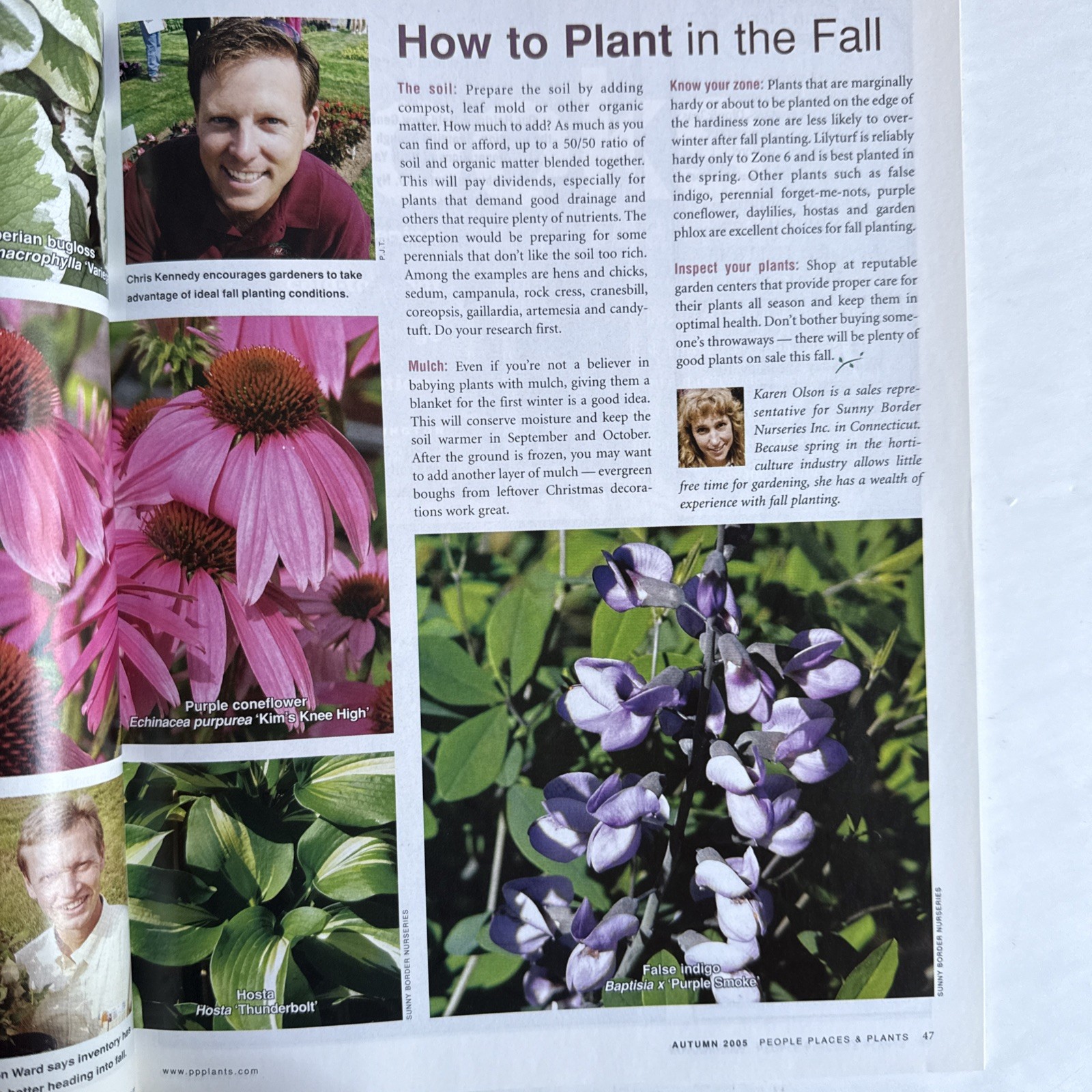 PEOPLE PLACES PLANTS – New England & New York Garden Magazine Autumn 2005 112 Pg