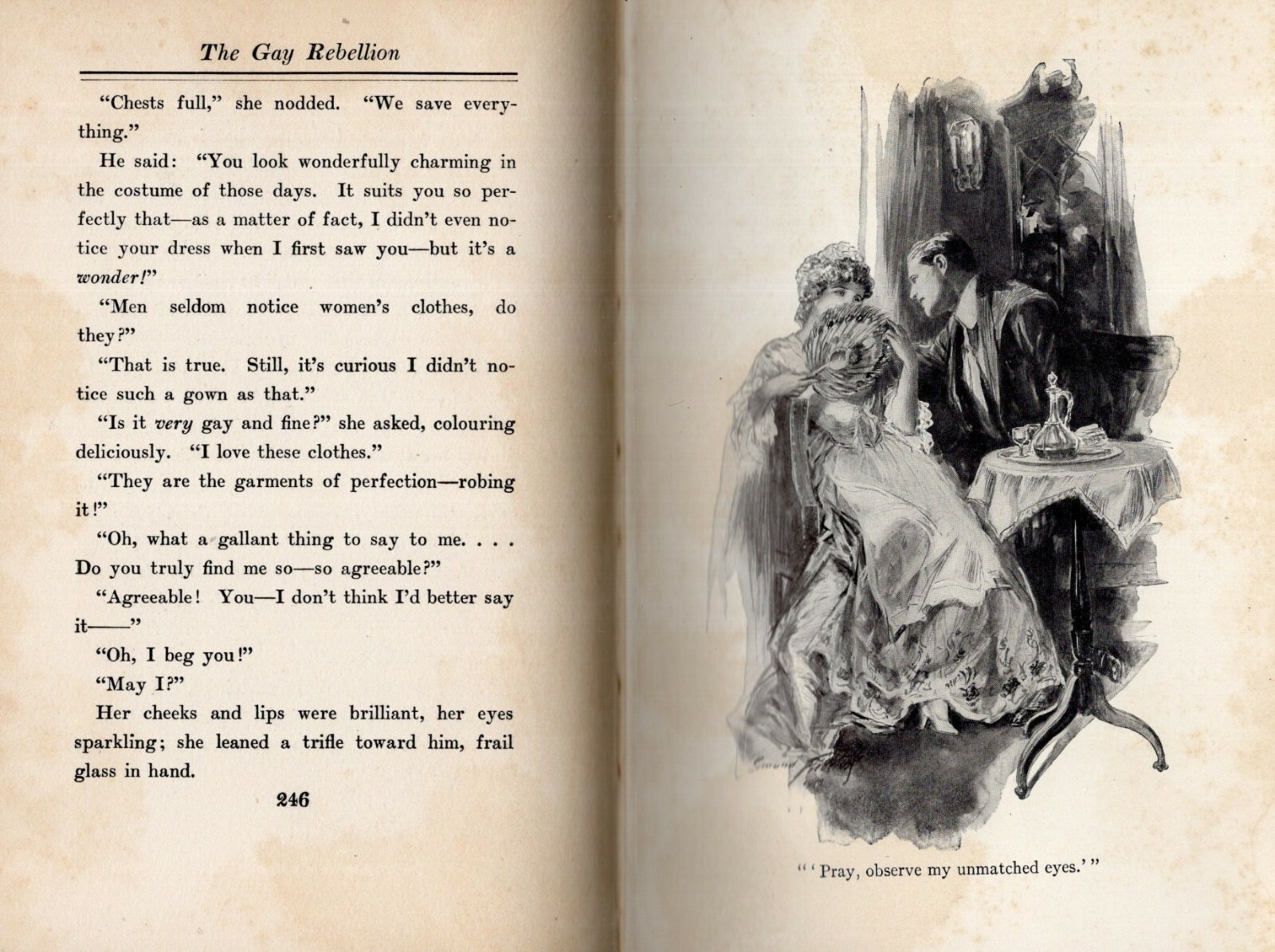 C1913 THE GAY REBELLION Robert W. Chambers 299 pages of Light, enjoyable reading
