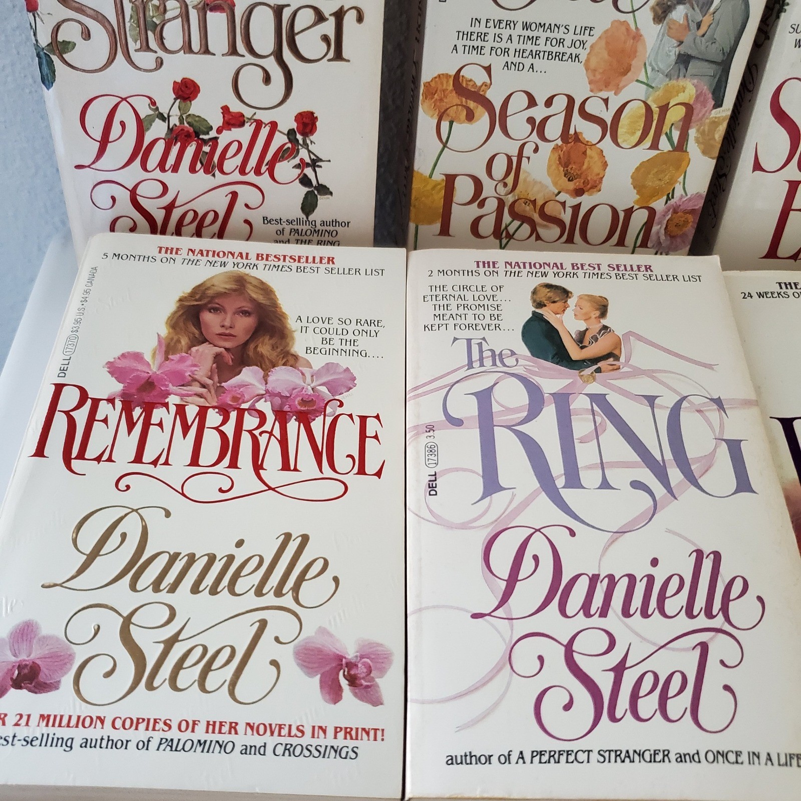 Danielle Steel Vintage Paperback Book Lot of 12 Romance Novels Dell Pocket Books