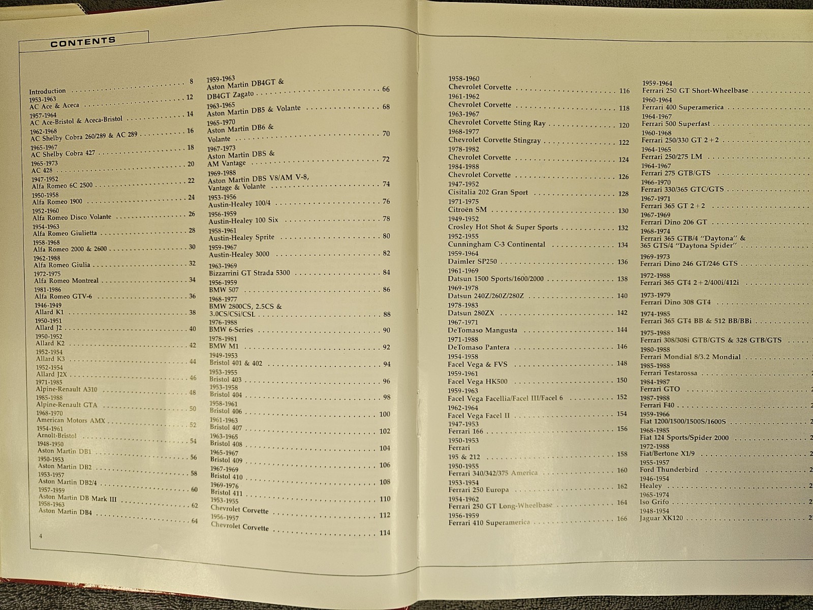 The Great Book of Sports Cars 1988 Hardcover Consumer Guide 420 Pages DJ