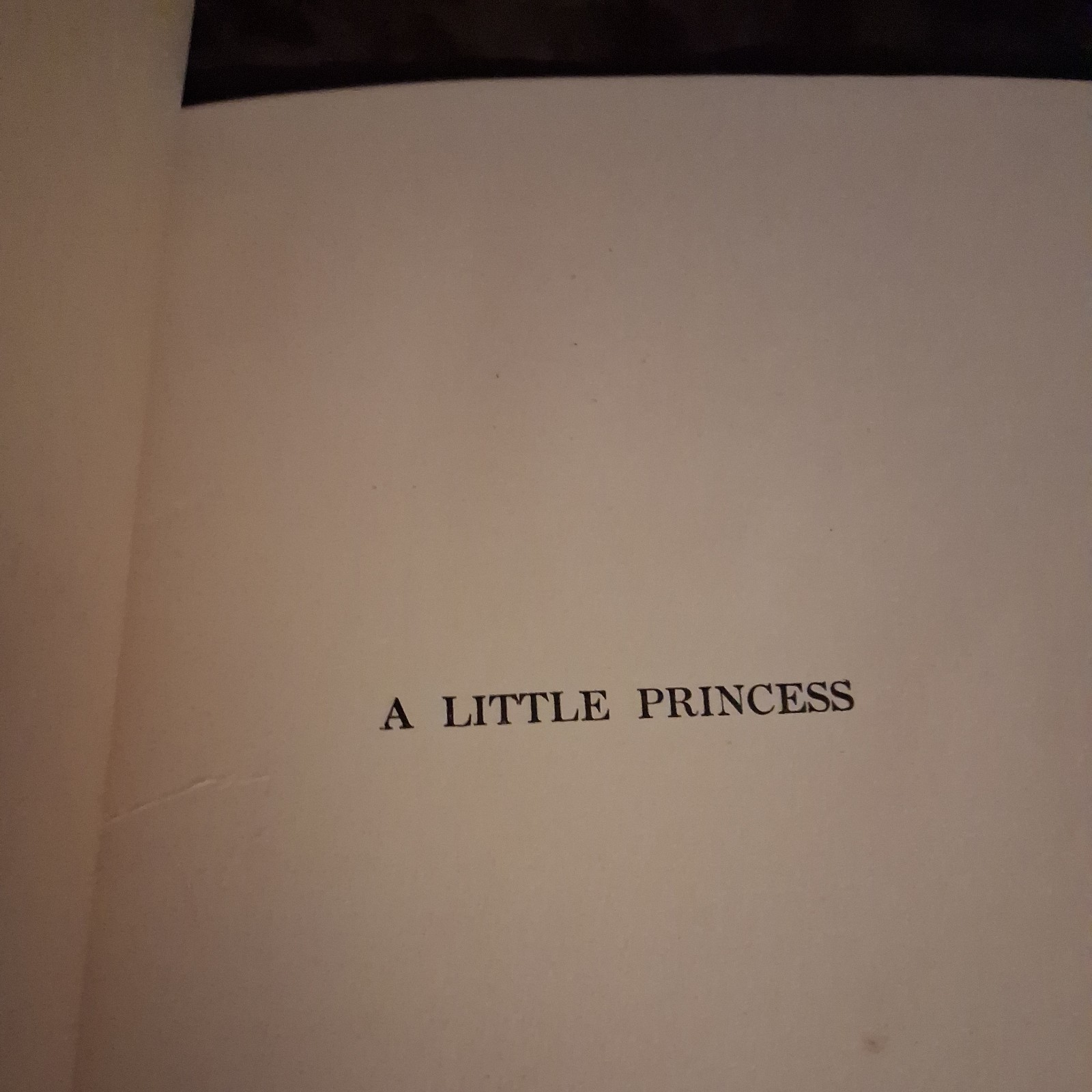 A Little Princess Frances Hodgson Burnett Vintage Book 1927 Edition Betts