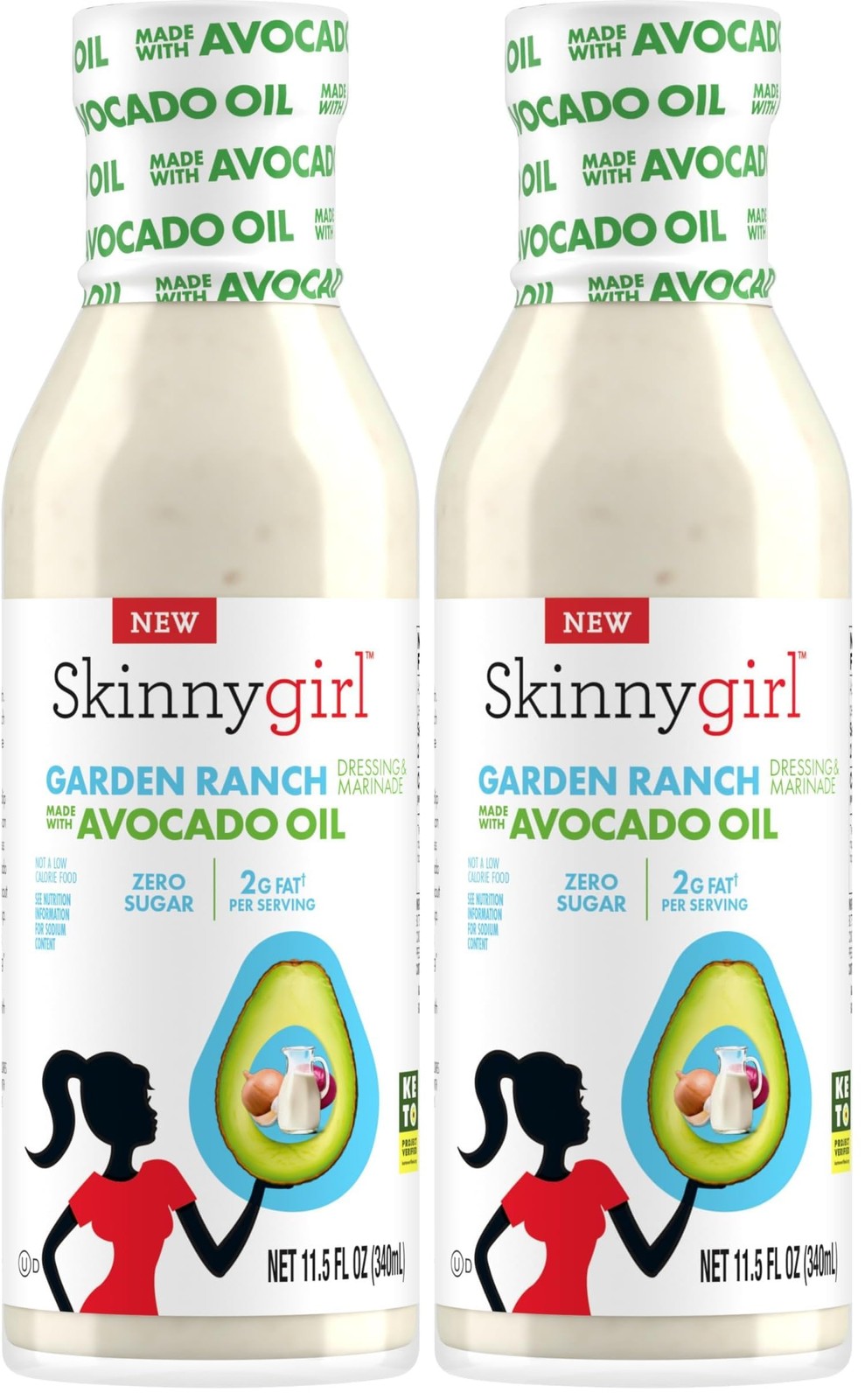 Skinnygirl Sugar Free Gluten Avocado Oil Salad 11.5 Oz (Pack of 2)