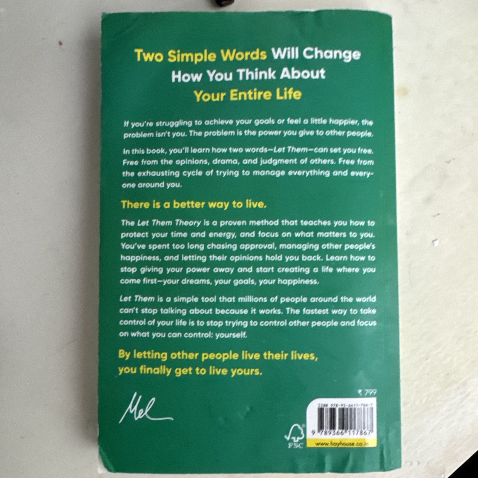 The Let Them Theory by Mel Robbins 2024 Paperback A Life Changing