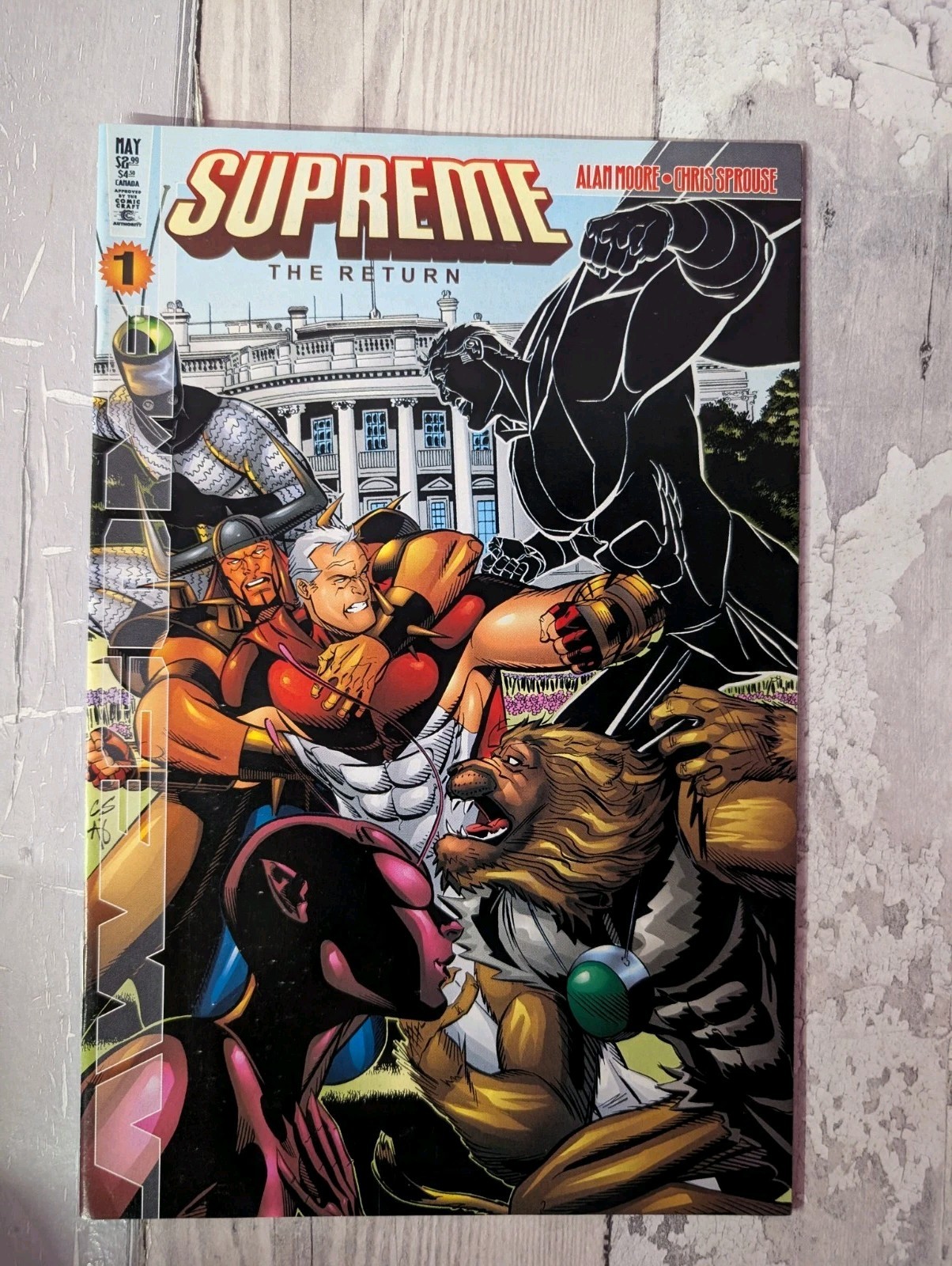 Supreme The Return May 1999 Issue #1 Alan Moore Awesome Entertainment