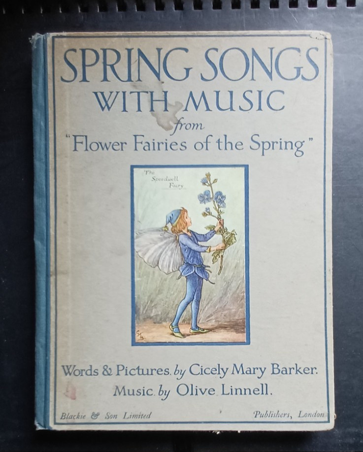 1st ed C1924 Cicely Mary Barker Flower fairies of the Spring music Tipped In