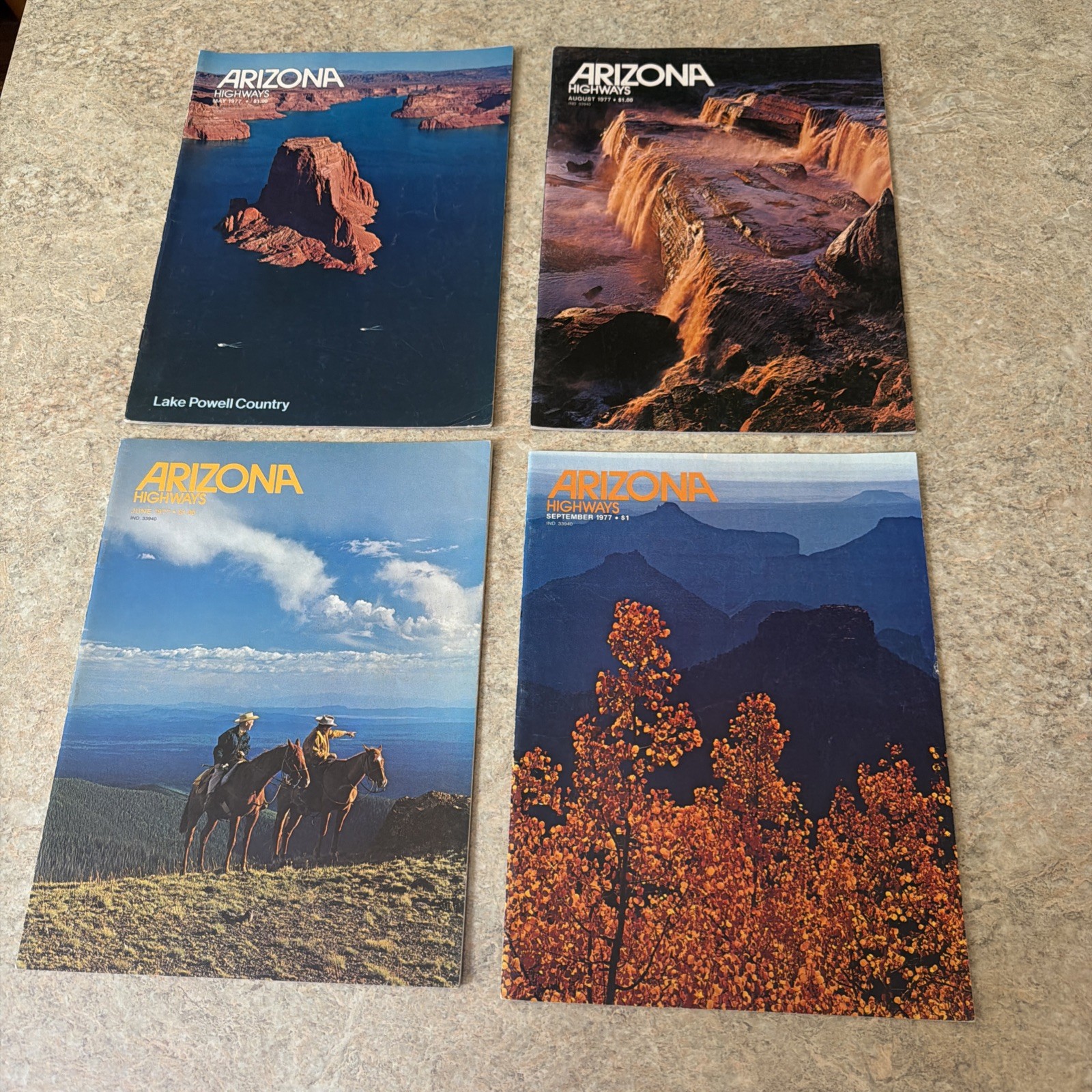 Vintage Arizona Highways Magazines – Lot of 45 – Assorted Issues from 1964-1980