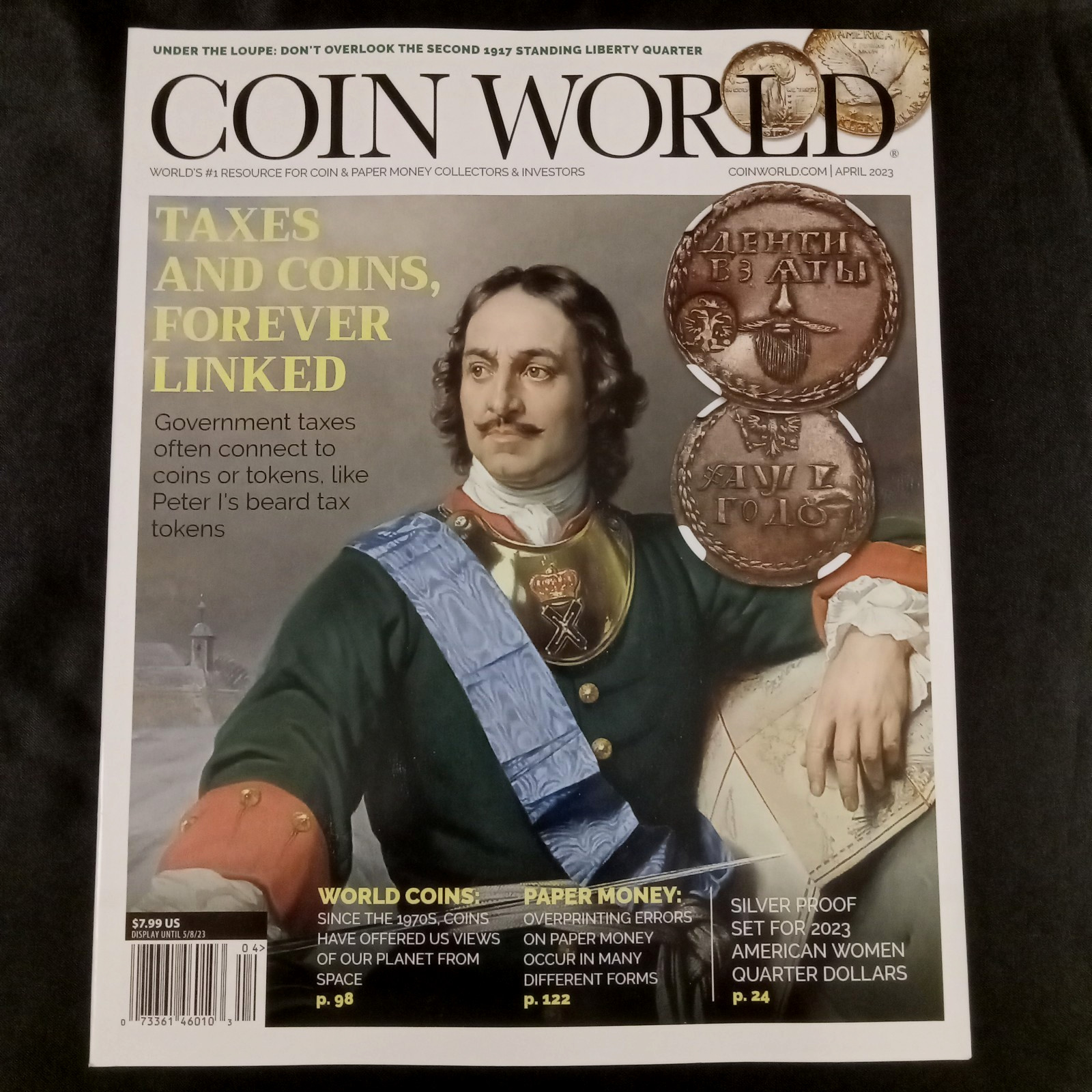 Coin World Magazine Lot 7 Issues 2022-2023 Numismatics Coins Paper Money Collect