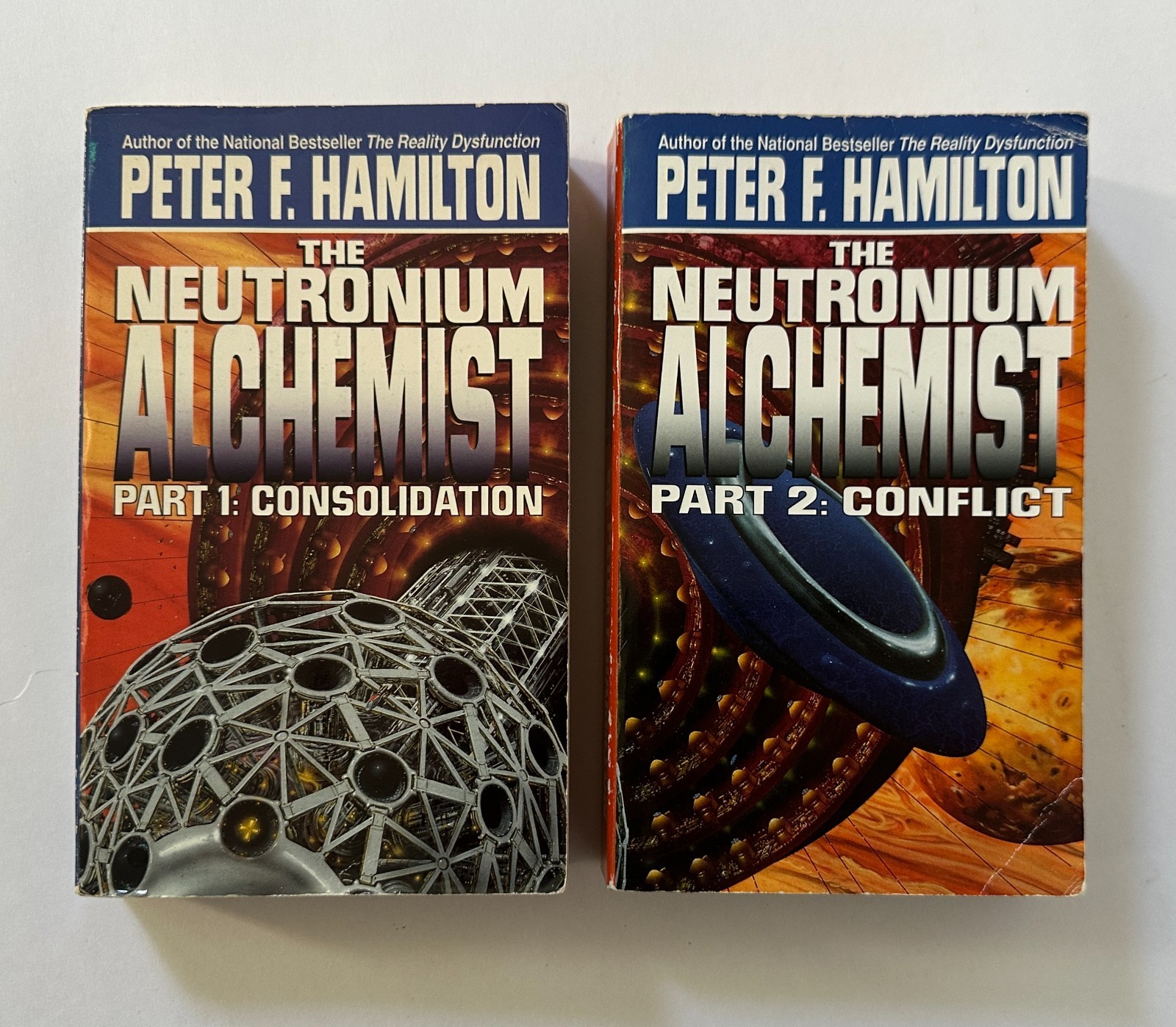 PETER F. HAMILTON Judas/Pandora/Mindstar/Alchemist/Naked God 8 MM Paperback LOT