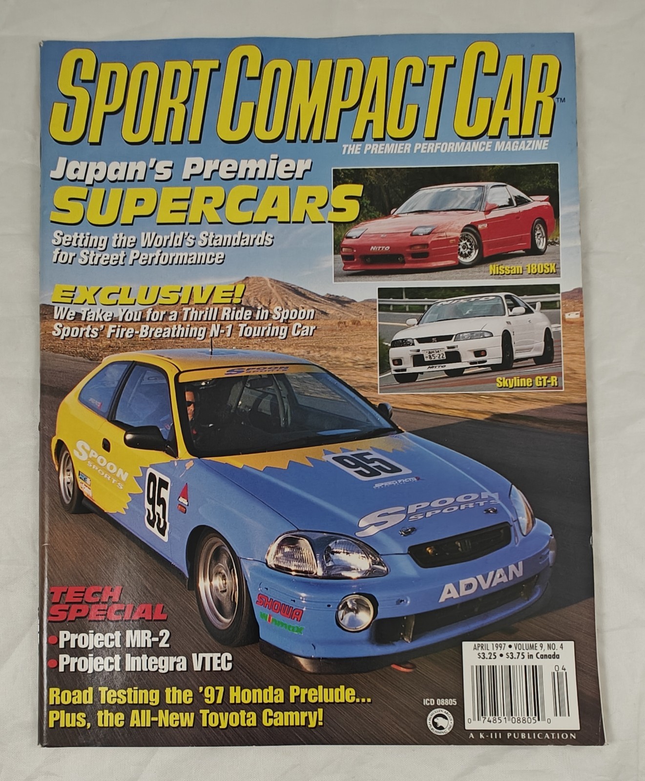 Sport Compact Car Magazine VOL 9 NO 4 April 1997 Vintage Japan Premier Supercars