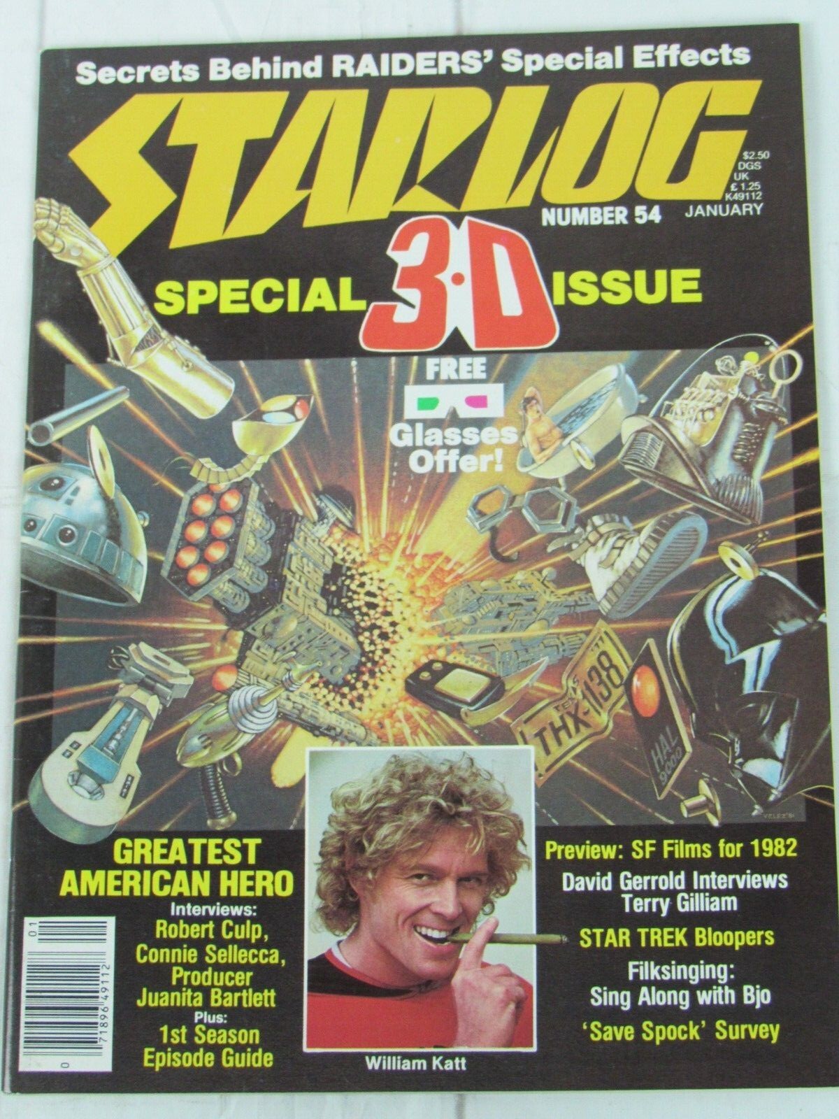 Starlog Magazine, Special 3-D Issue #54 January 1982