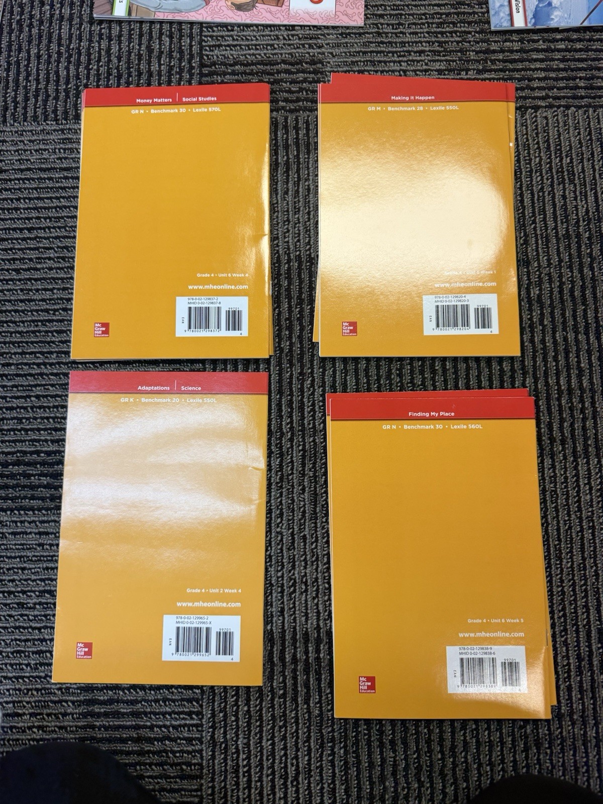 45 McGraw Hill Grade 4 Leveled Readers Classroom Book Lot Paired Read Homeschool